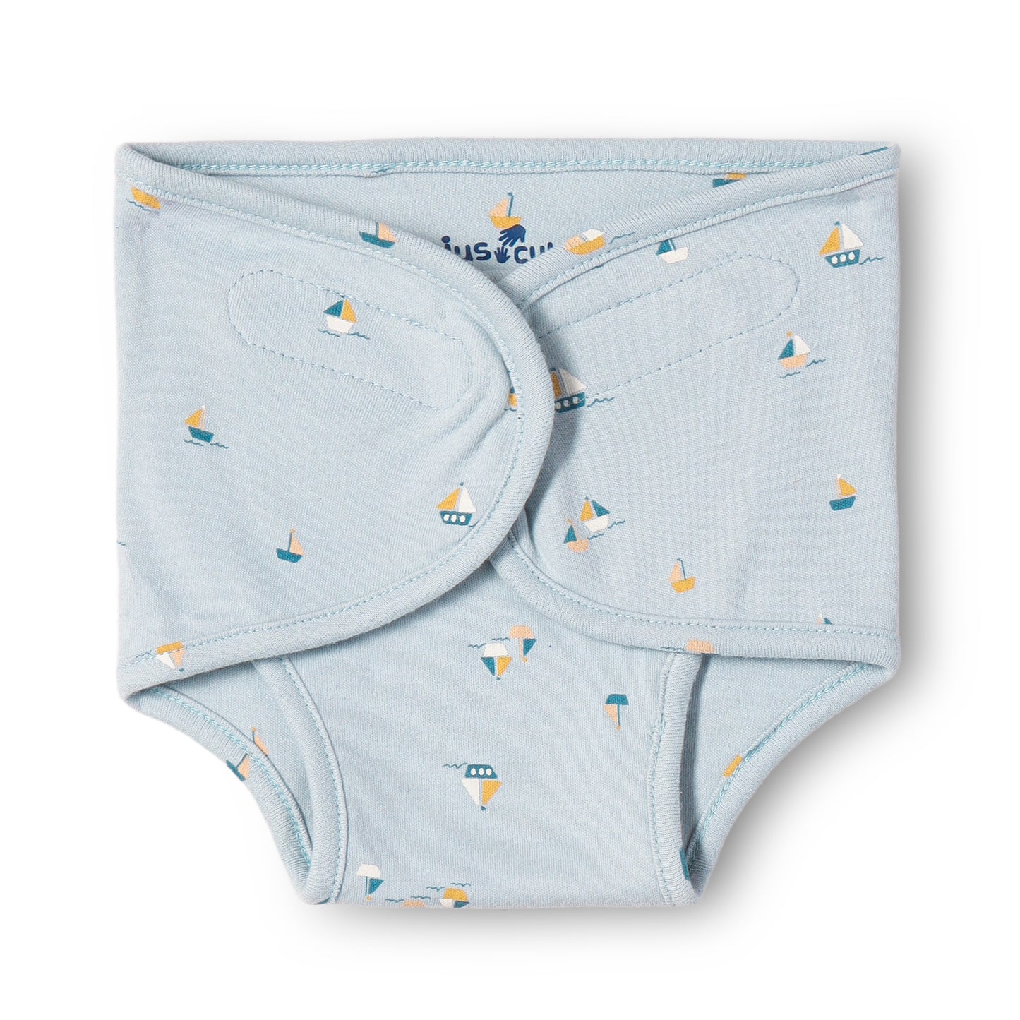 "Baby Cotton Adjustable Nappy Diapers – Safari Animal & Stripe Print Set of 3"