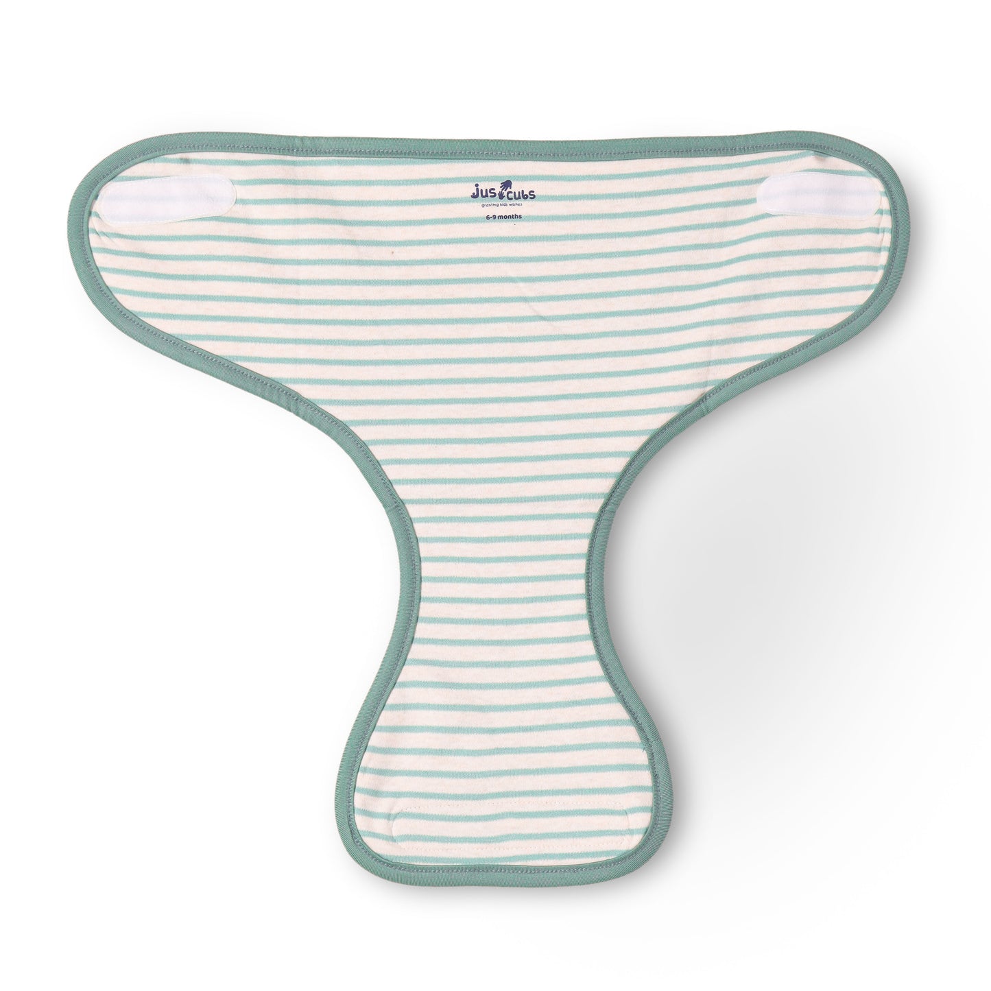 "Baby Cotton Adjustable Nappy Diapers – Safari Animal & Stripe Print Set of 3"