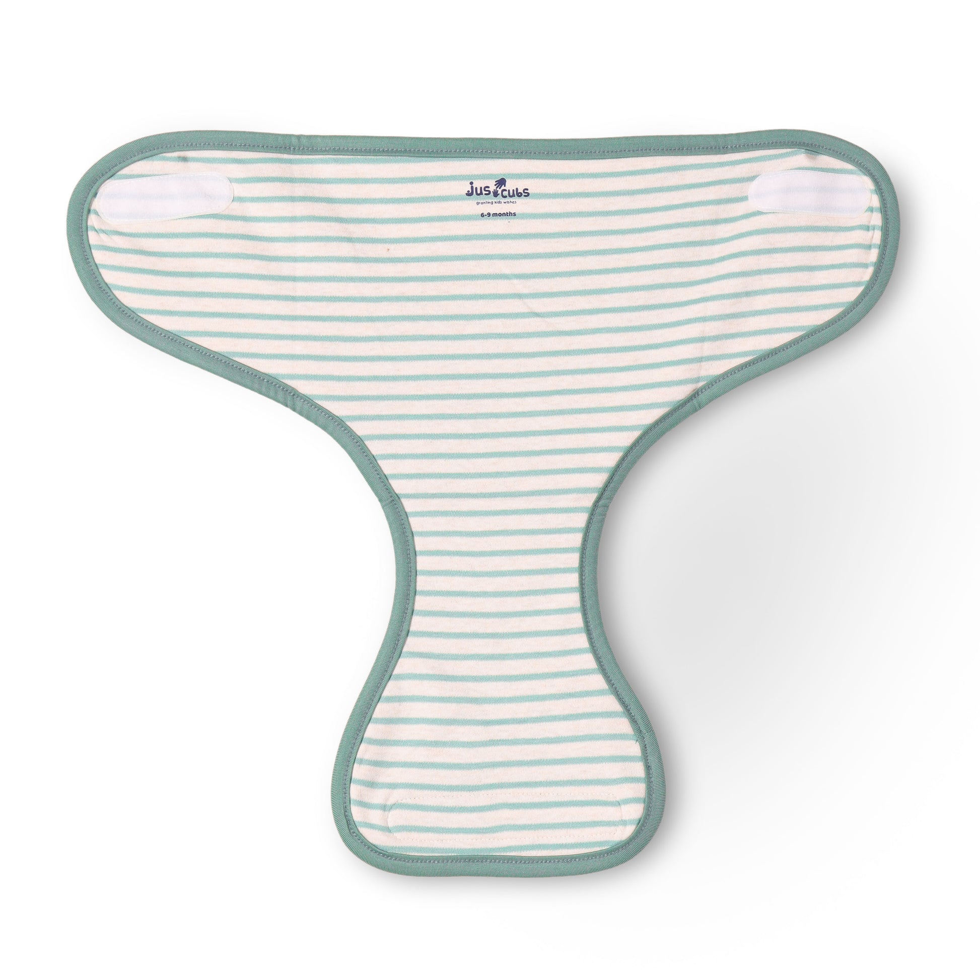 "Baby Cotton Adjustable Nappy Diapers – Safari Animal & Stripe Print Set of 3"