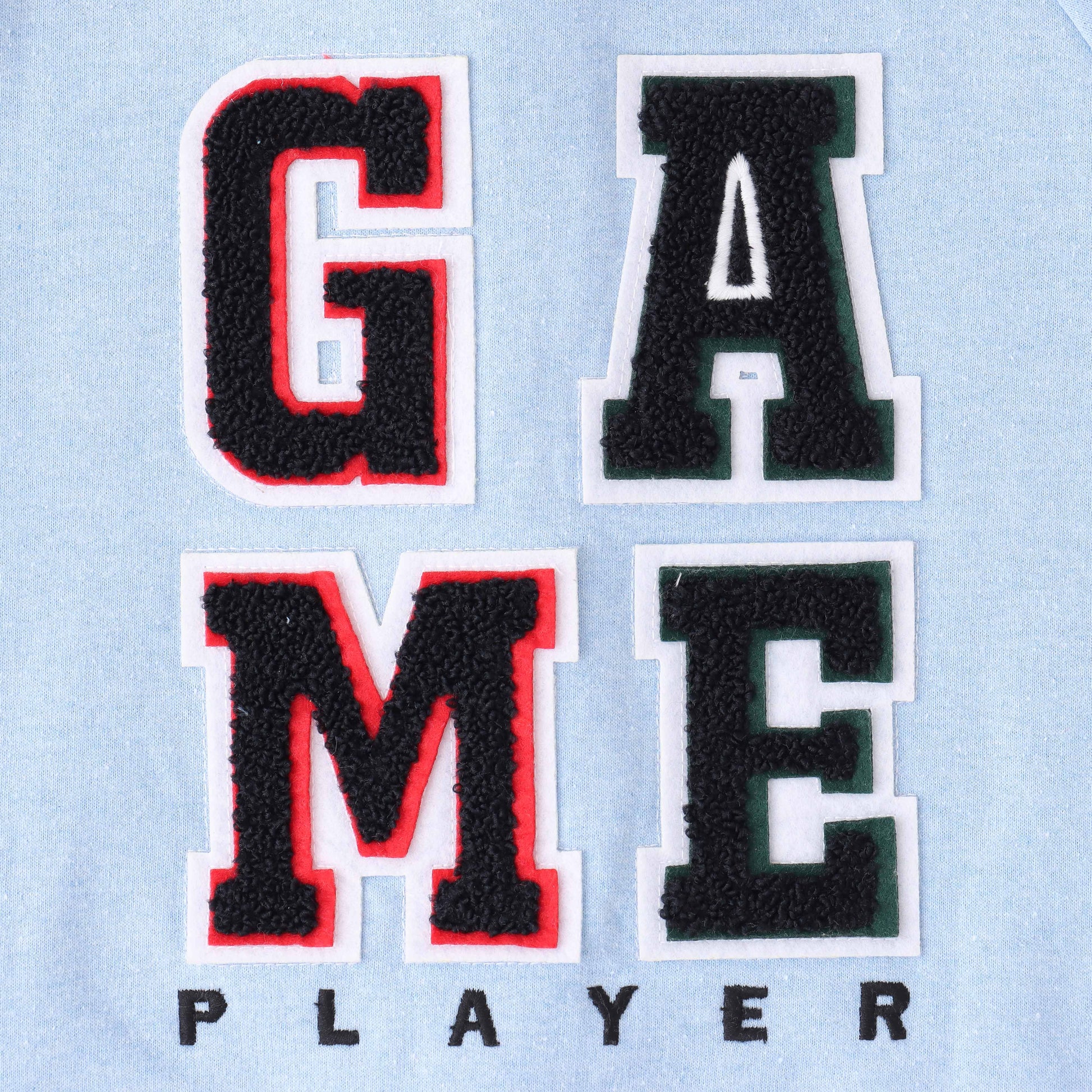 Boys' Blue Varsity Zip-Up Jacket – Stylish Sportswear with Striped Trim