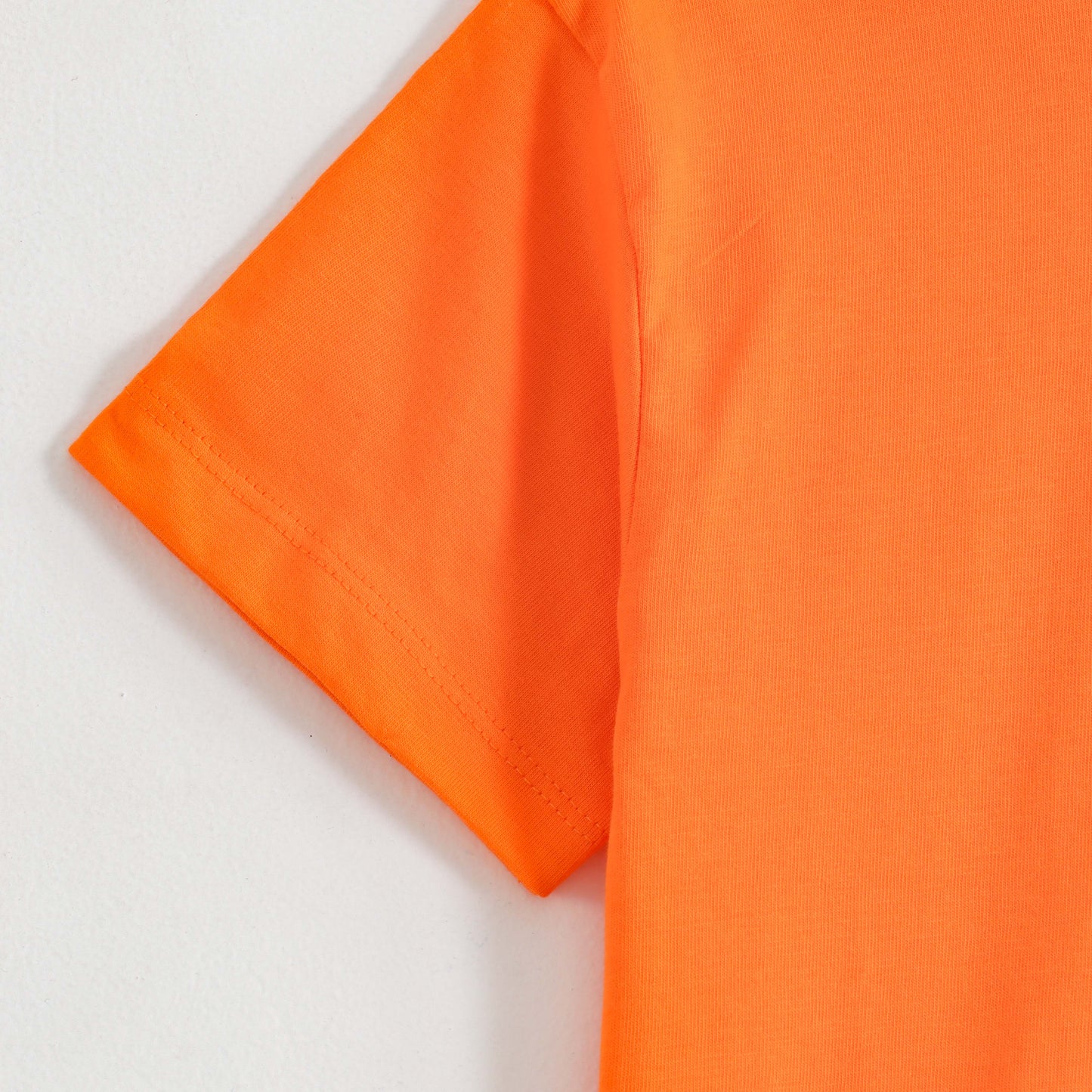 JusCubs Boys Neon Orange Back Graphic Print Cotton T-Shirt | Eat Sleep Surf Repeat Theme
