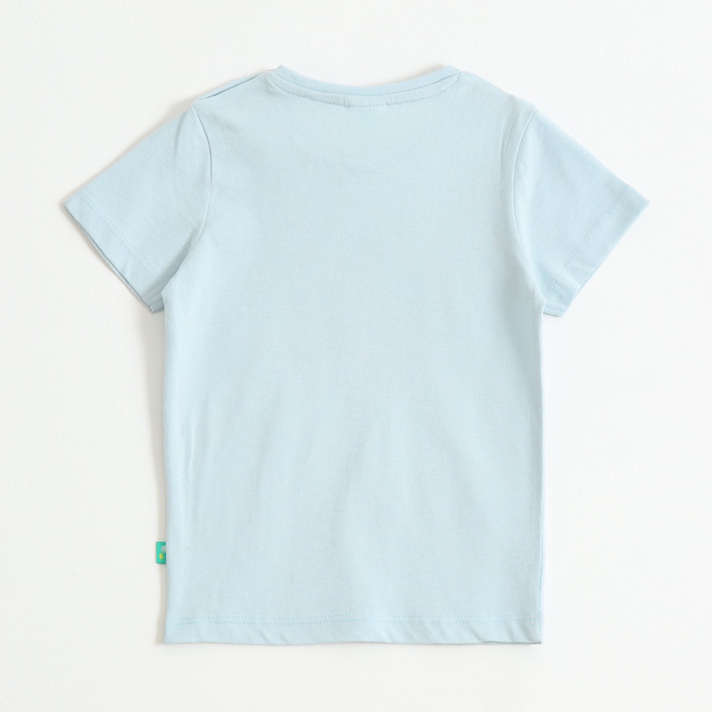 Baby Boys Sky Blue Road Trip Graphic Printed Cotton T-Shirt