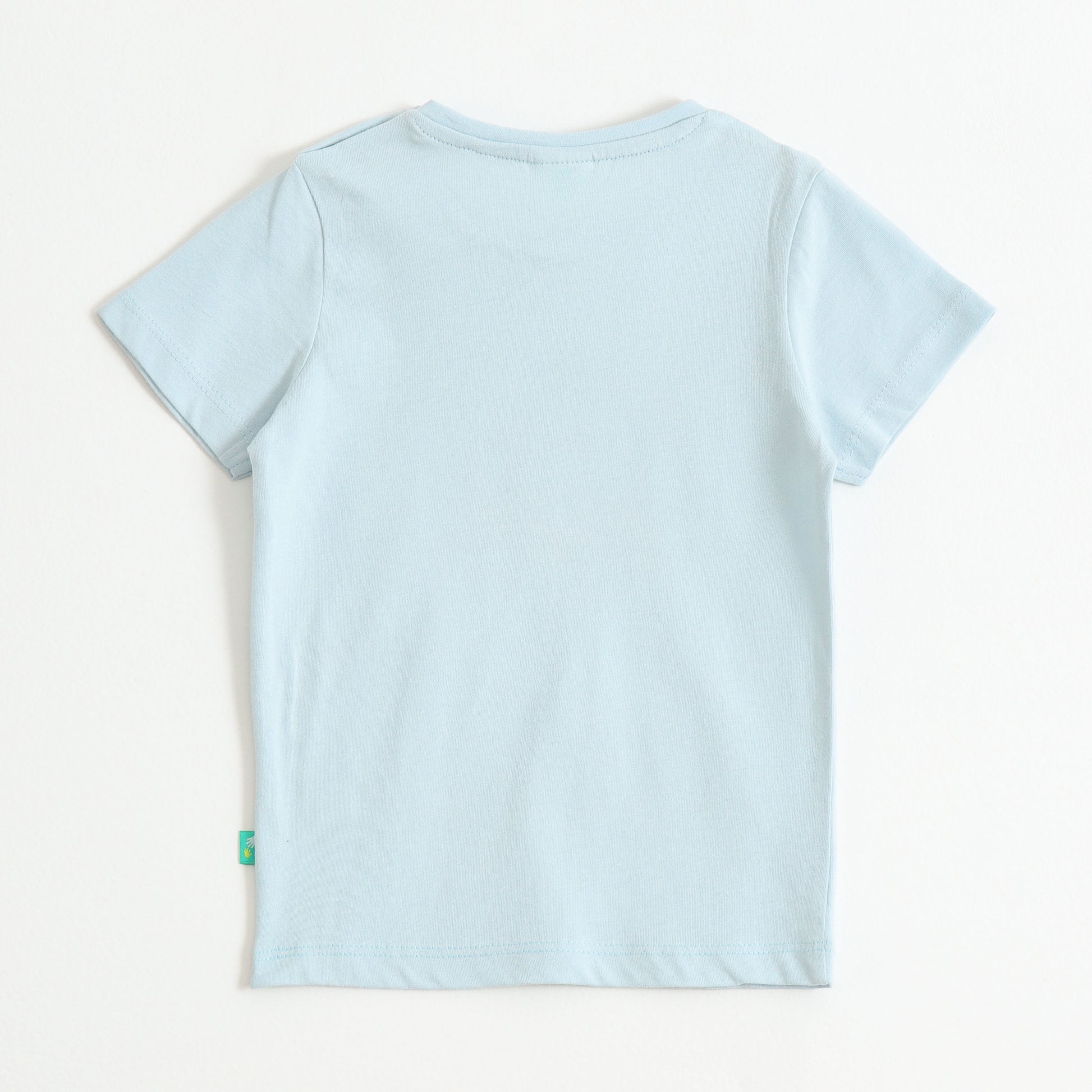 Baby Boys Sky Blue Road Trip Graphic Printed Cotton T-Shirt