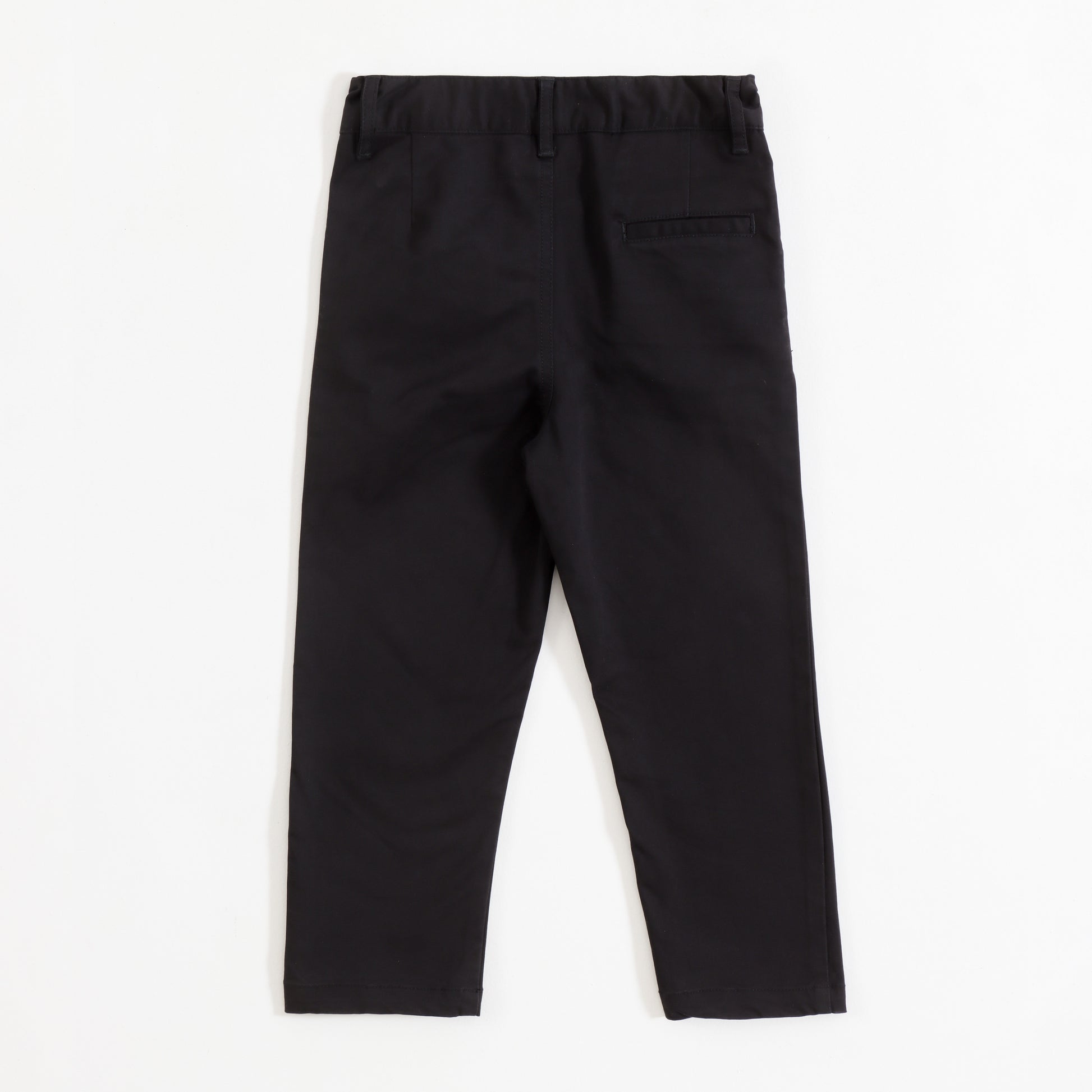 JusCubs Boys Solid Navy Blue Casual Trouser