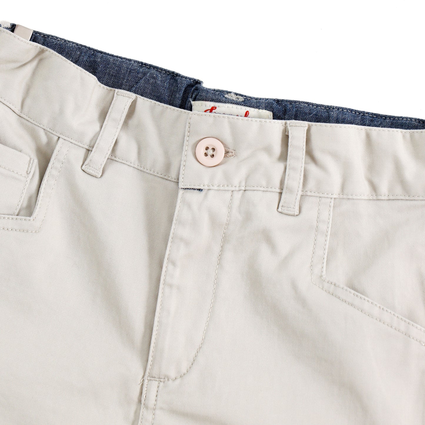 JusCubs Boys Solid Beige Casual Trouser