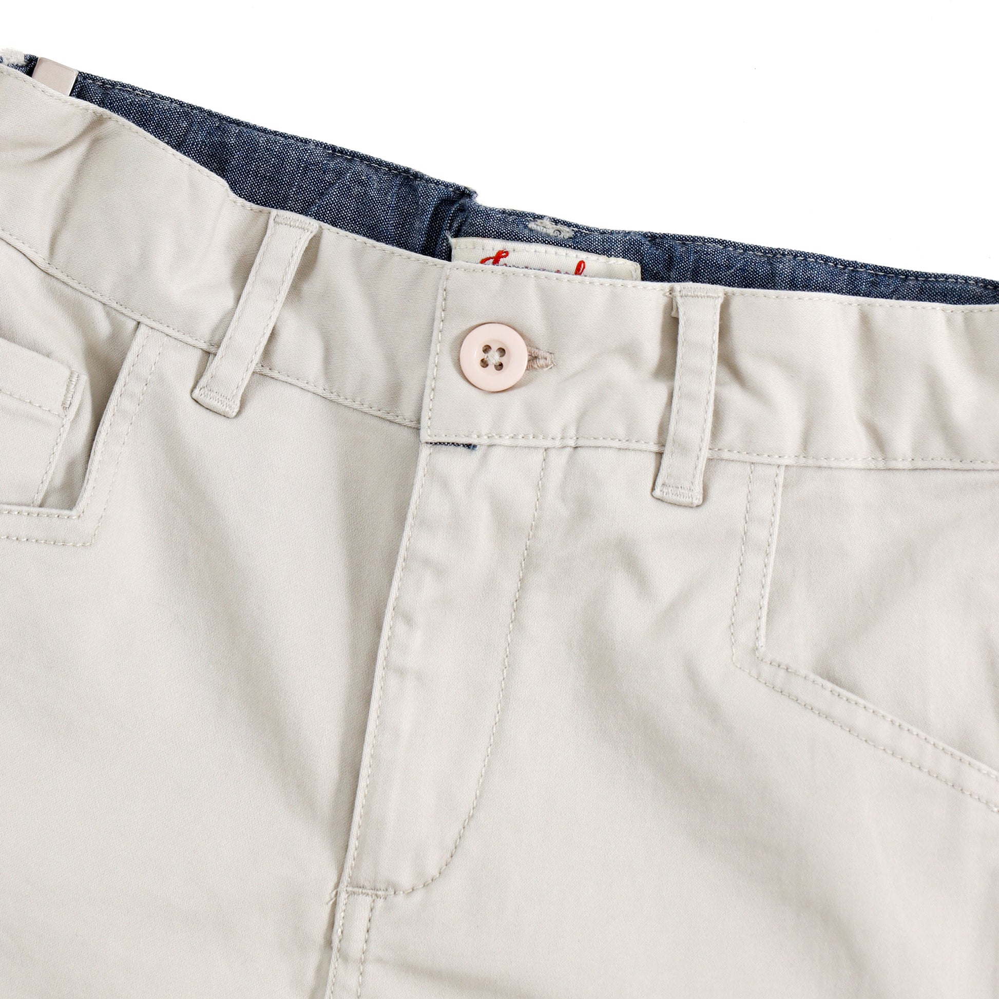 JusCubs Boys Solid Beige Casual Trouser