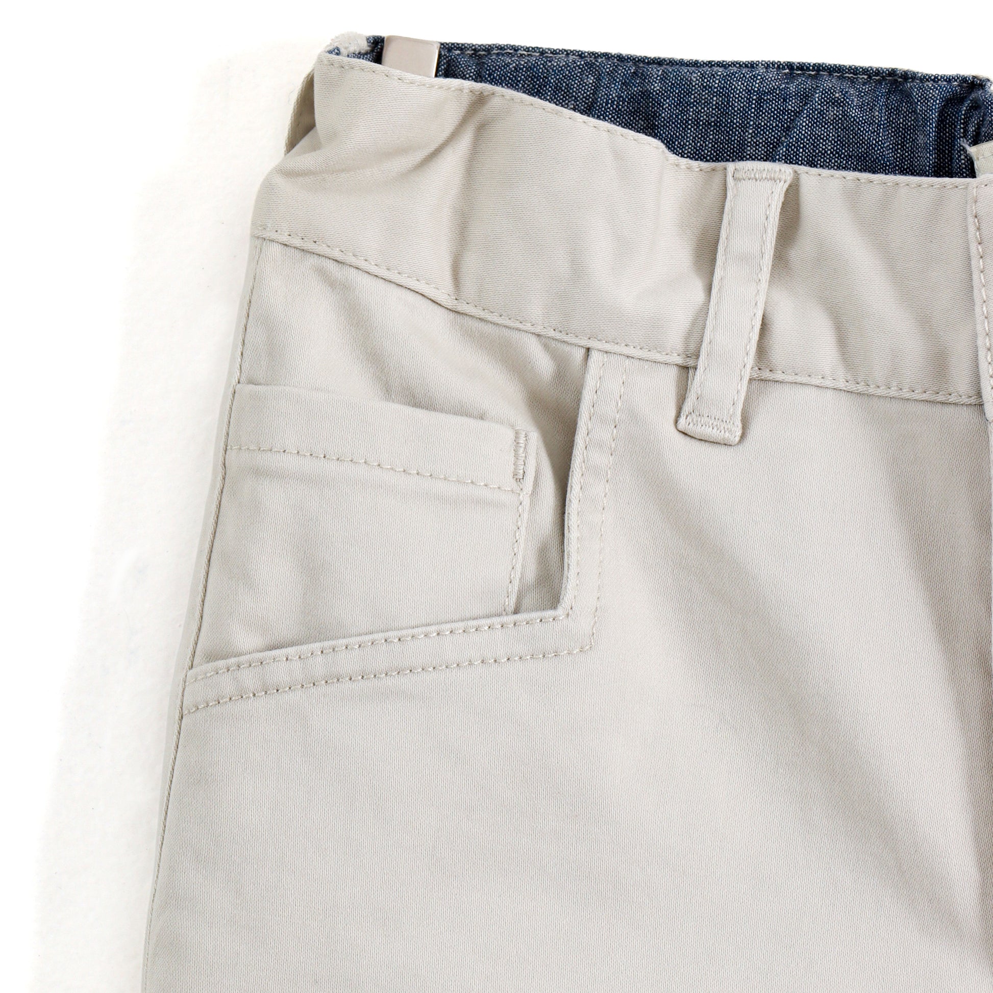 JusCubs Boys Solid Beige Casual Trouser