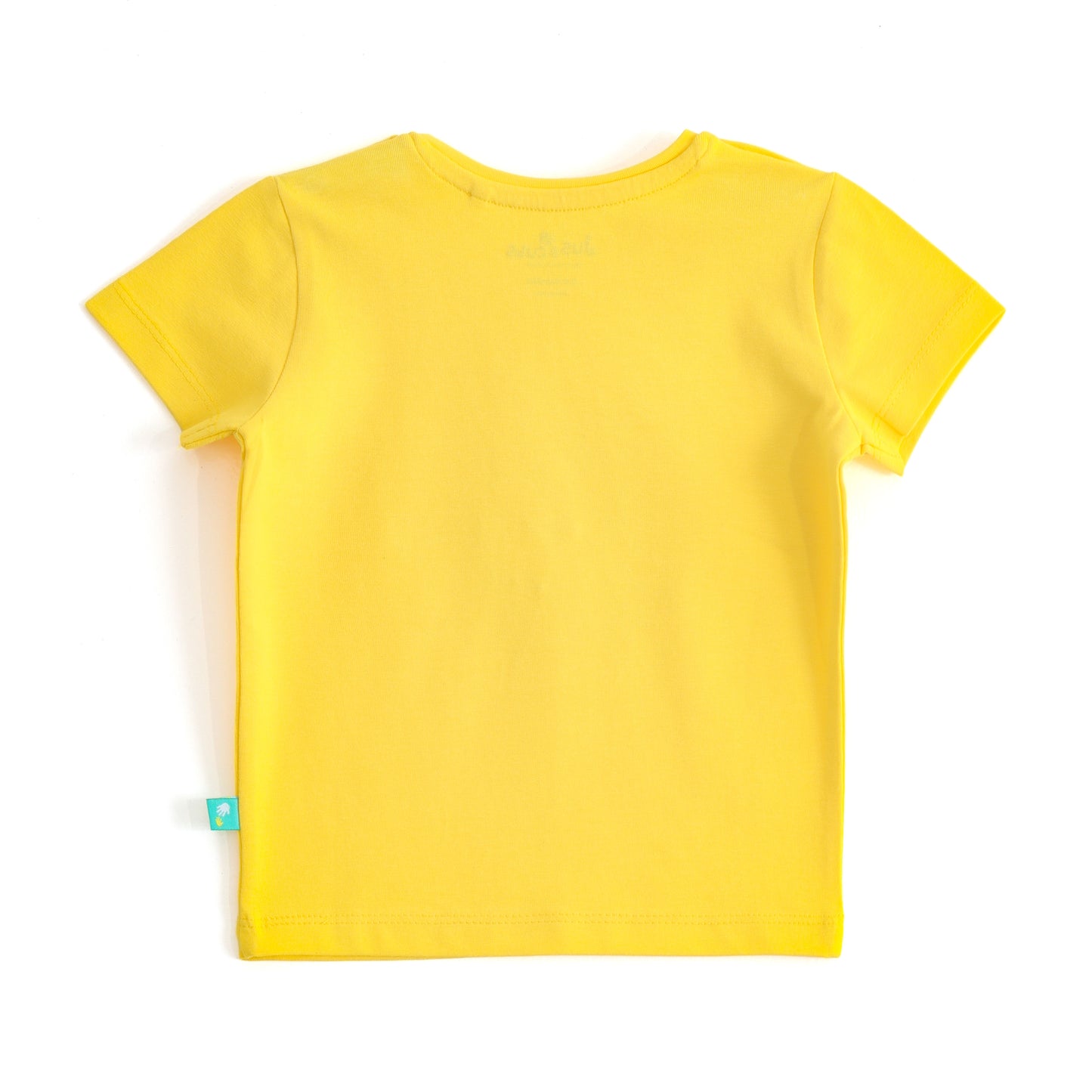 JusCubs Boys Yellow Lion Graphic Printed T-Shirt & Safari Animal Printed Shorts Co-Ord Set