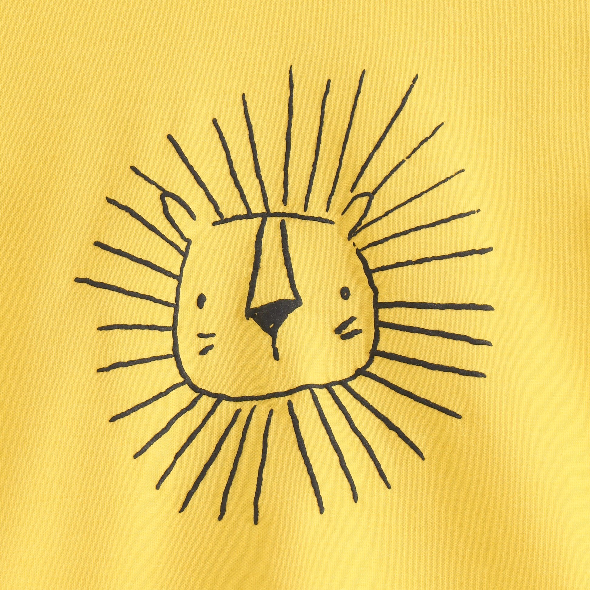 JusCubs Boys Yellow Lion Graphic Printed T-Shirt & Safari Animal Printed Shorts Co-Ord Set