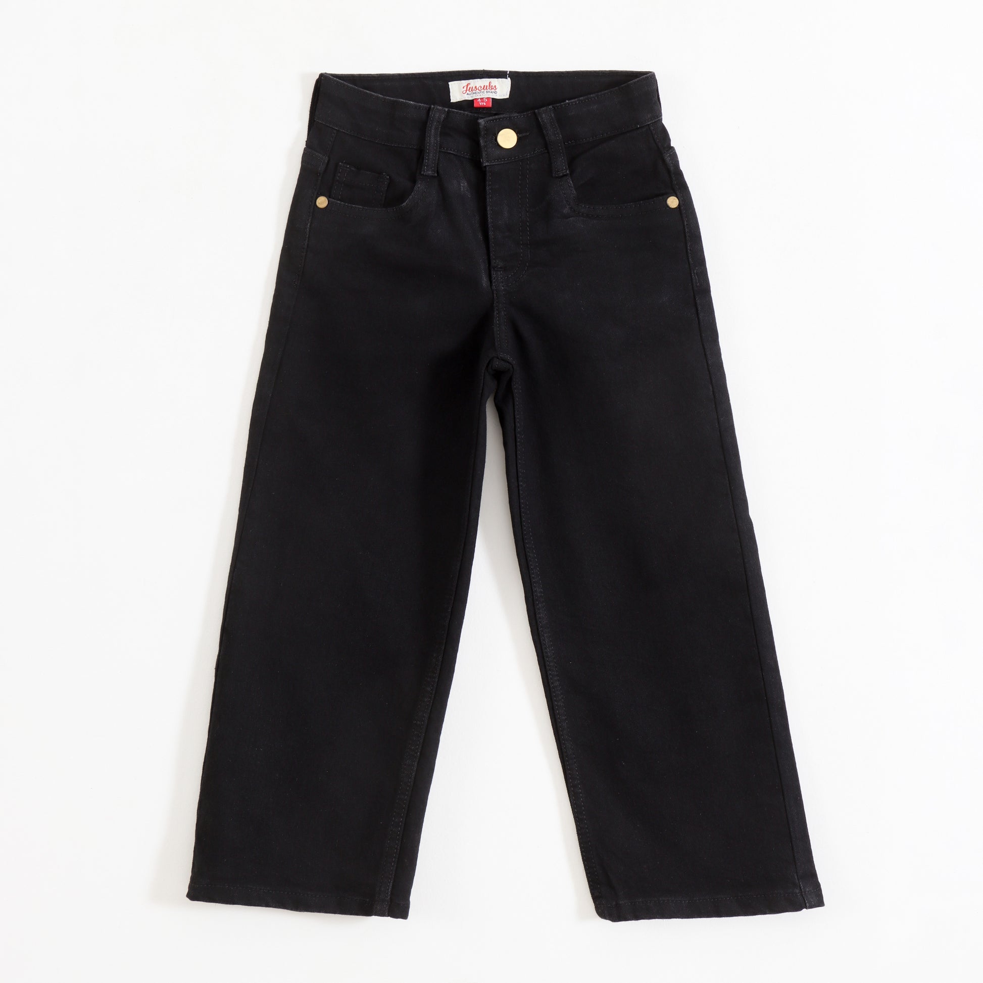 JusCubs Boys Black Denim Jeans