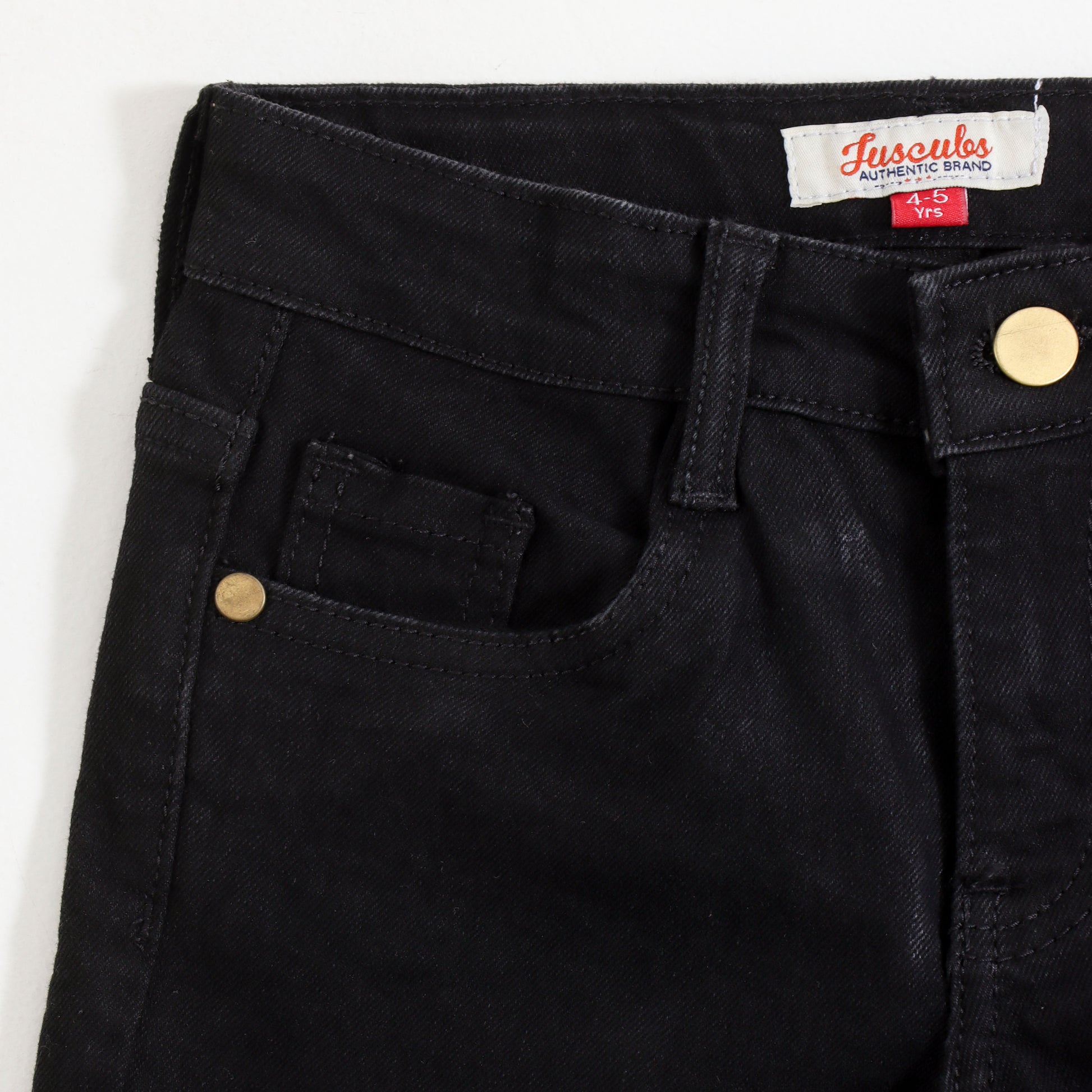 JusCubs Boys Black Denim Jeans