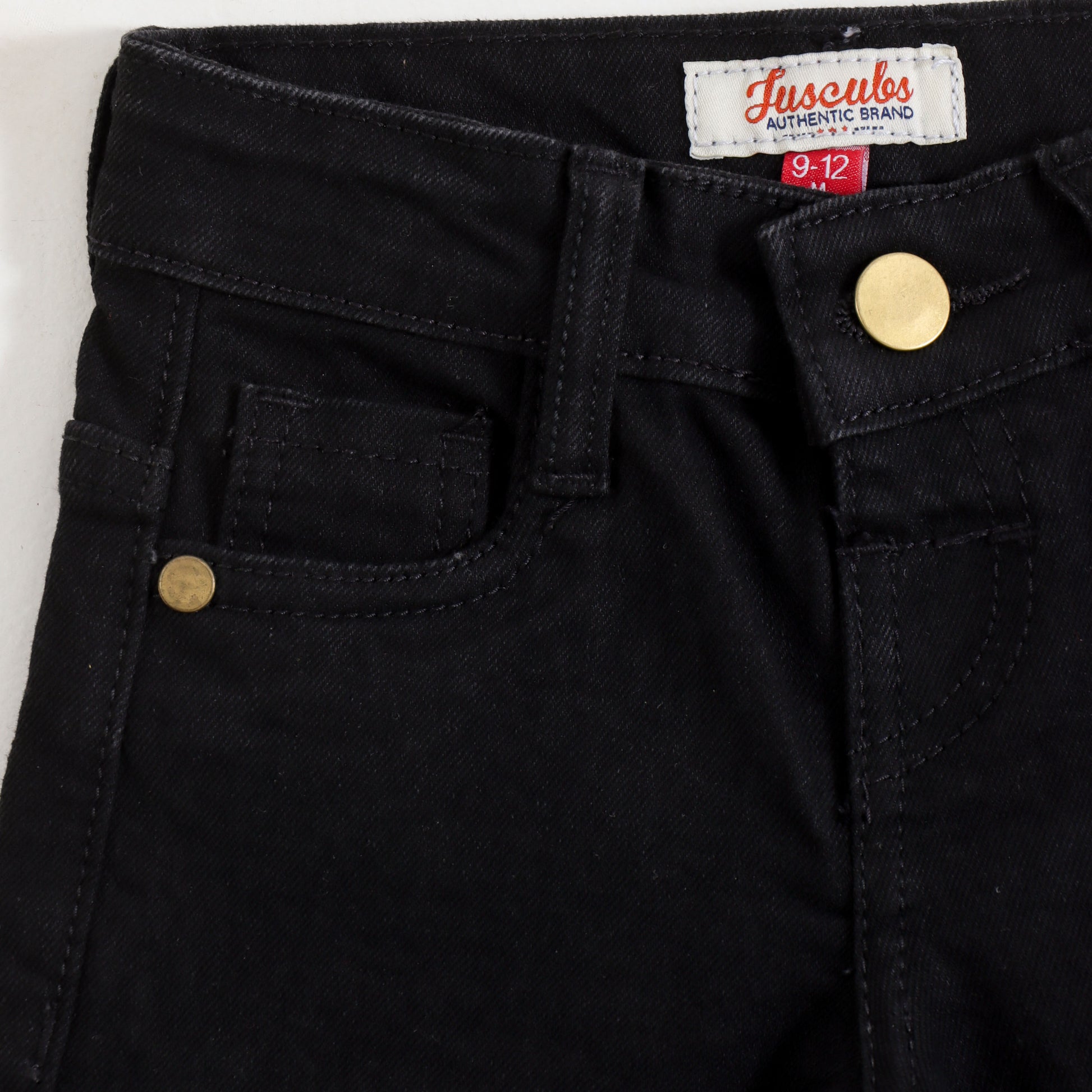 JusCubs Boys Black Denim Shorts