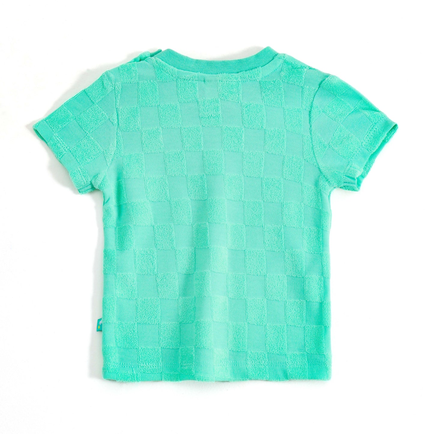 JusCubs Baby Boys Mint Green Textured T-Shirt & Shorts Co-ord Set