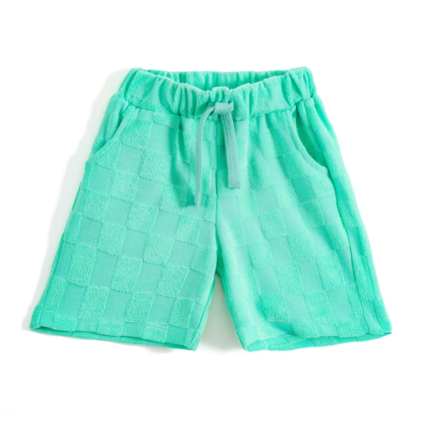 JusCubs Baby Boys Mint Green Textured T-Shirt & Shorts Co-ord Set
