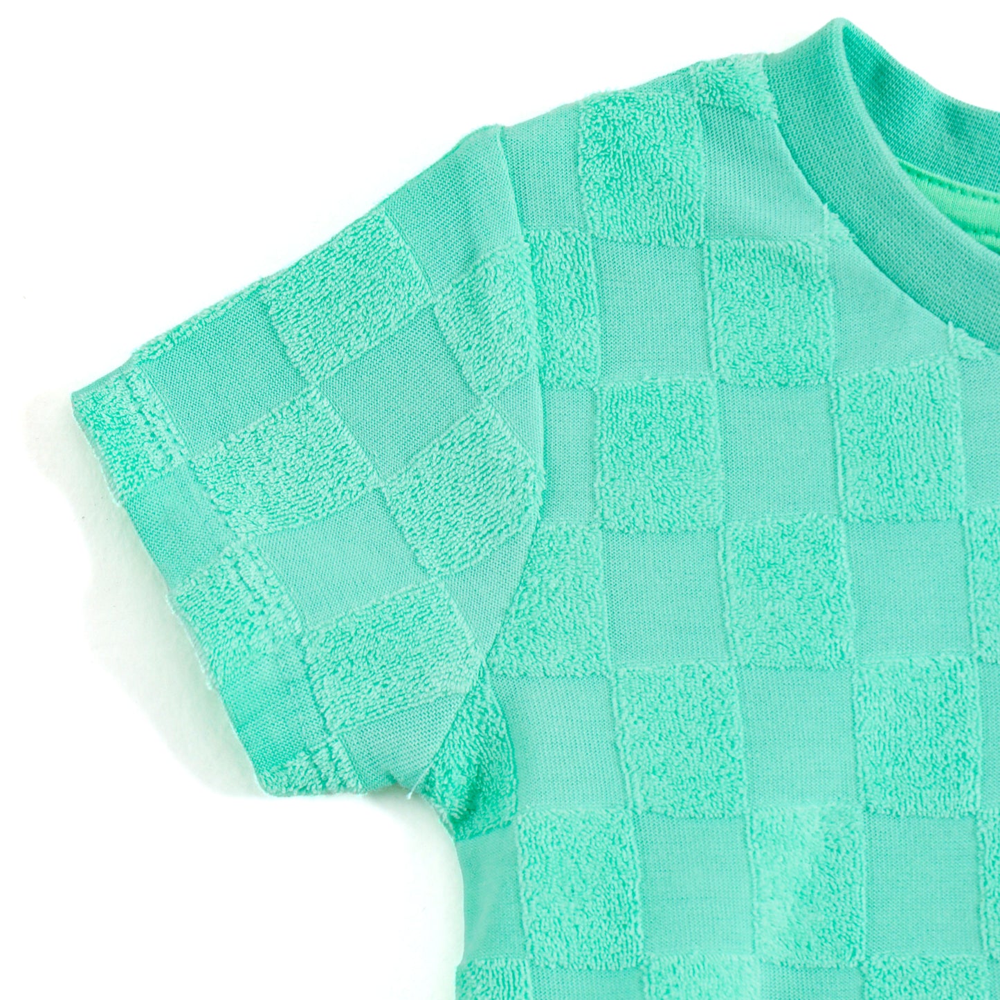 JusCubs Baby Boys Mint Green Textured T-Shirt & Shorts Co-ord Set