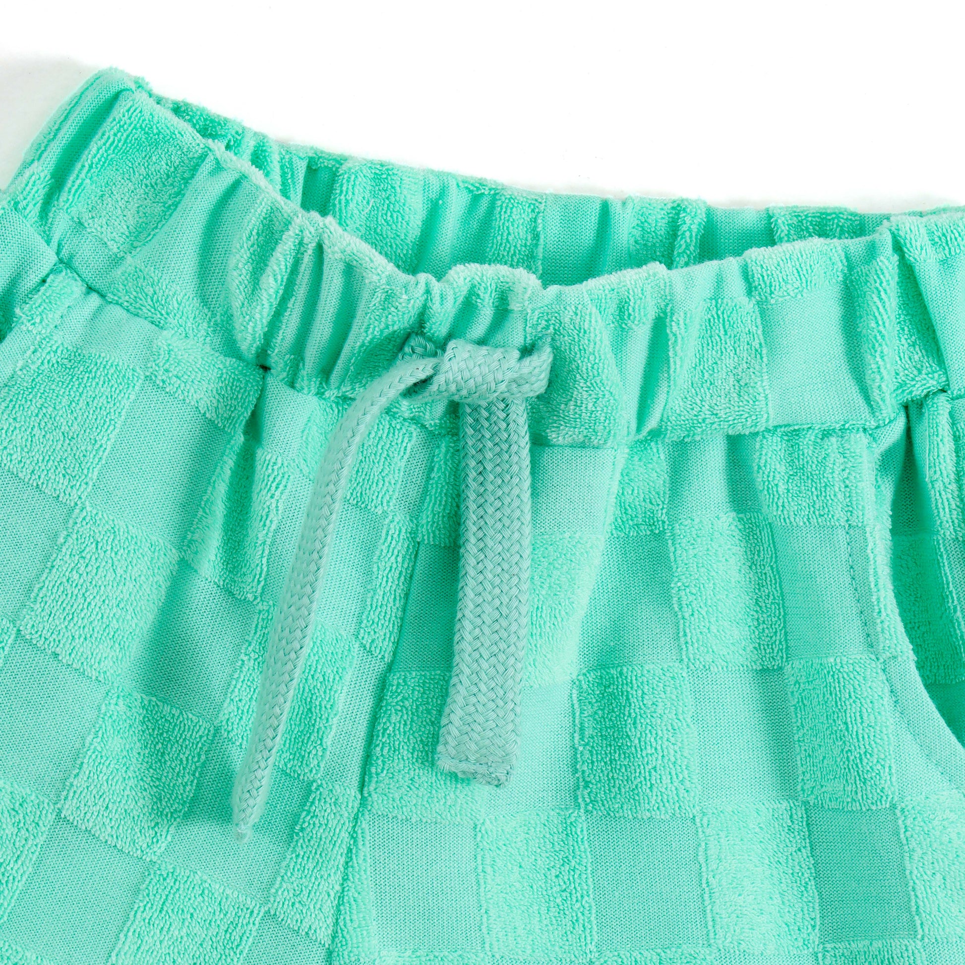 JusCubs Baby Boys Mint Green Textured T-Shirt & Shorts Co-ord Set