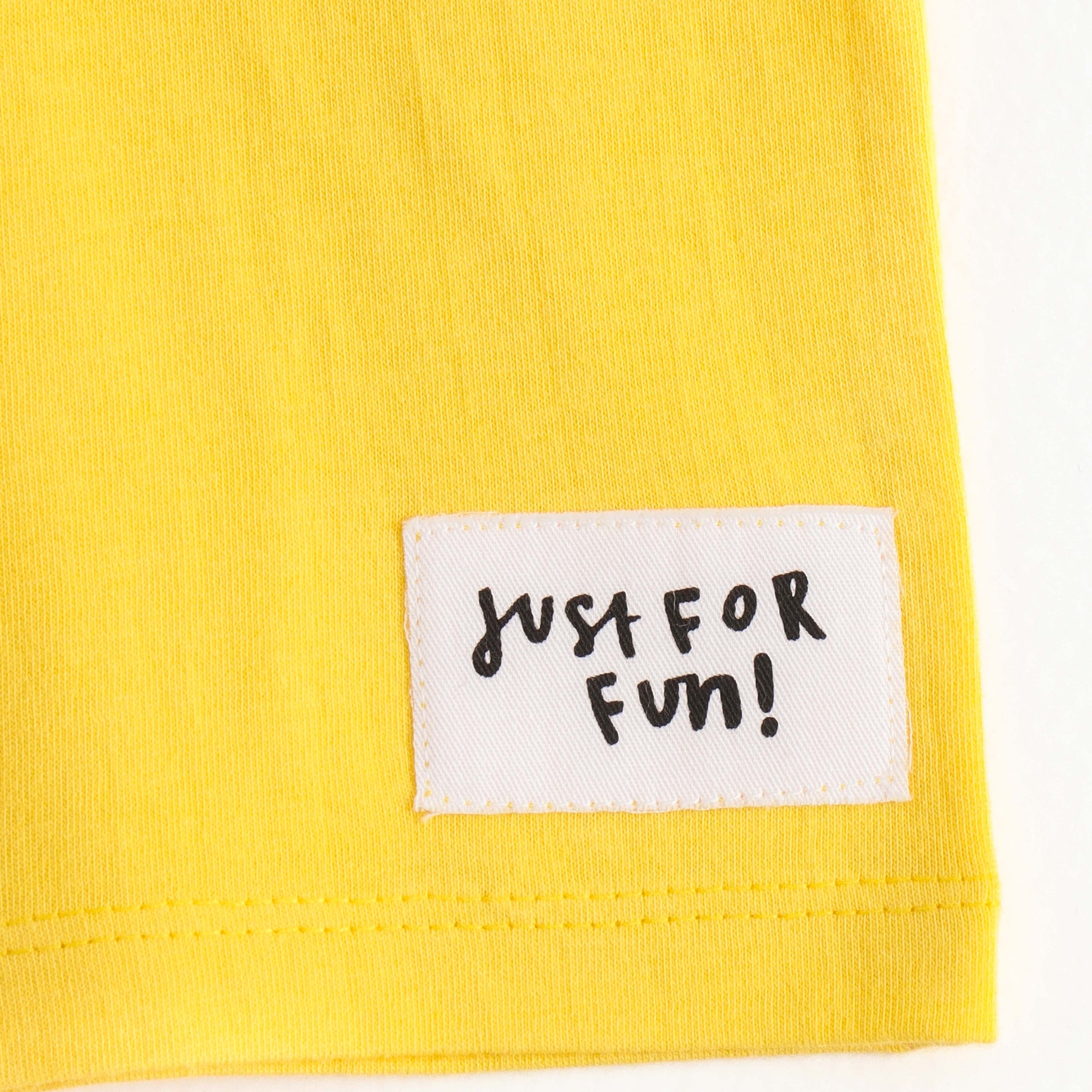 Boys Yellow Solid Cotton Knit Regular Fit Shorts with Elastic Waist, Drawstring & Patch Detail