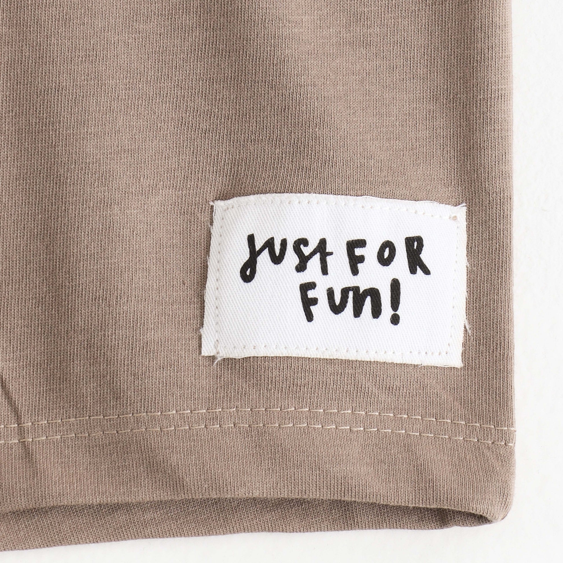 Boys Beige Solid Cotton Knit Drawstring Regular Fit Shorts with Patch Detail