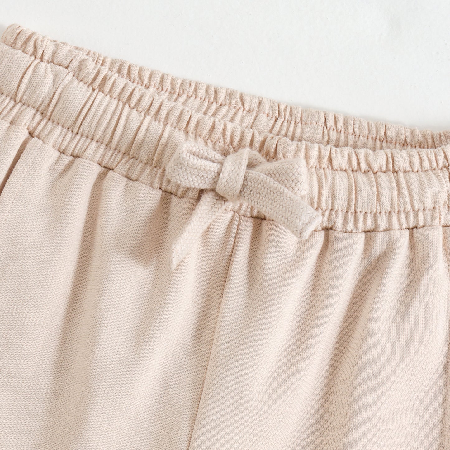 JusCubs Boys Beige Cargo Knit Shorts with Utility Pockets
