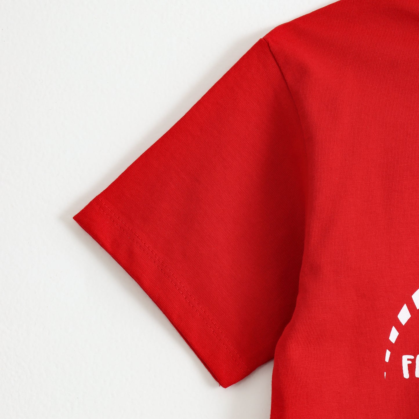 Boys Red "Lead With Speed" Bike Graphic Printed Cotton T-Shirt