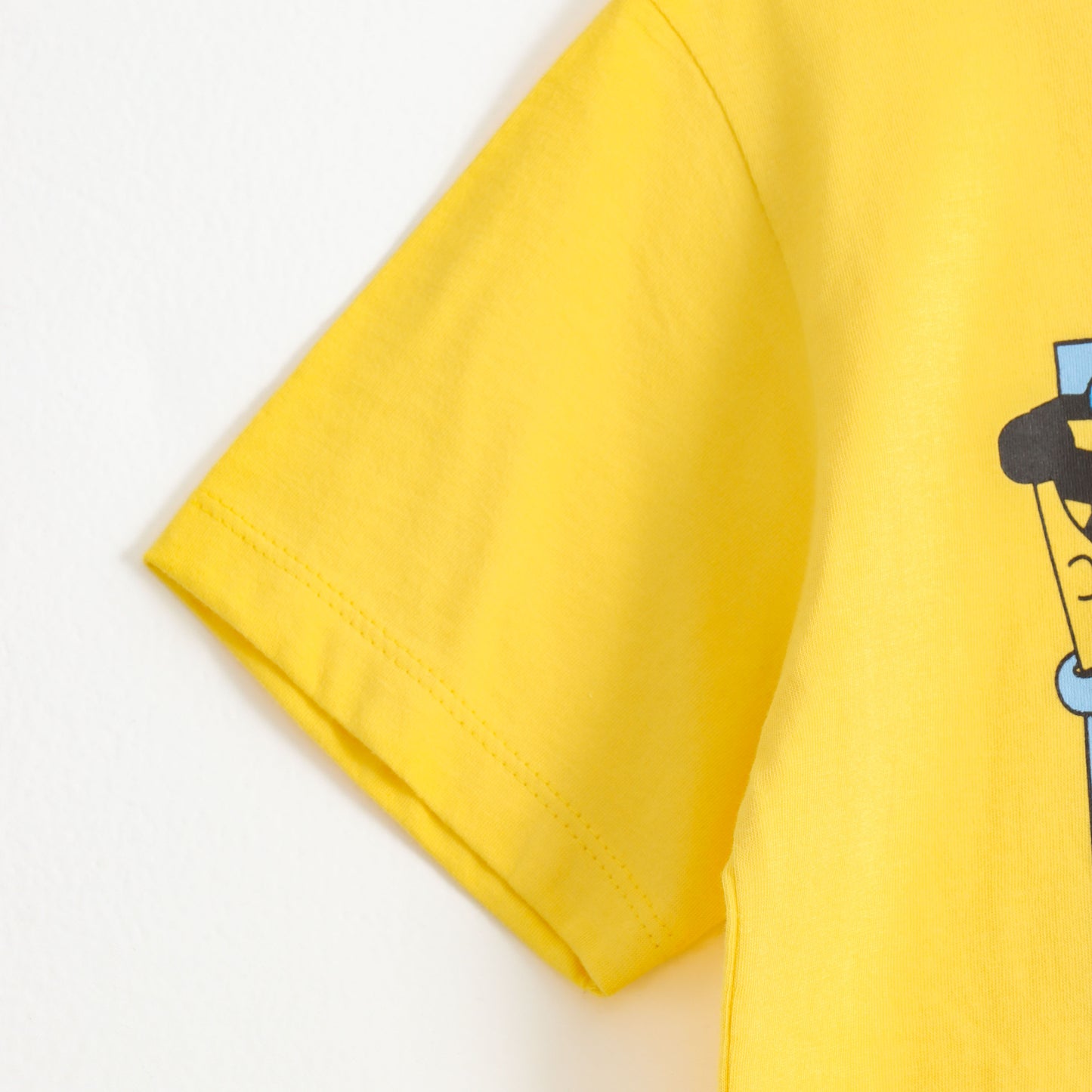 Boys Yellow Skateboard Graphic Printed Cotton T-Shirt
