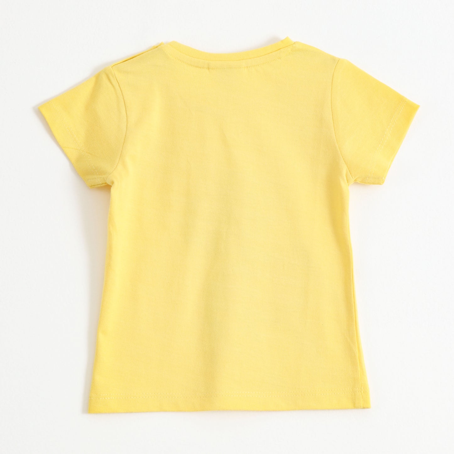Baby Boys Yellow Robot Graphic Printed Cotton T-Shirt