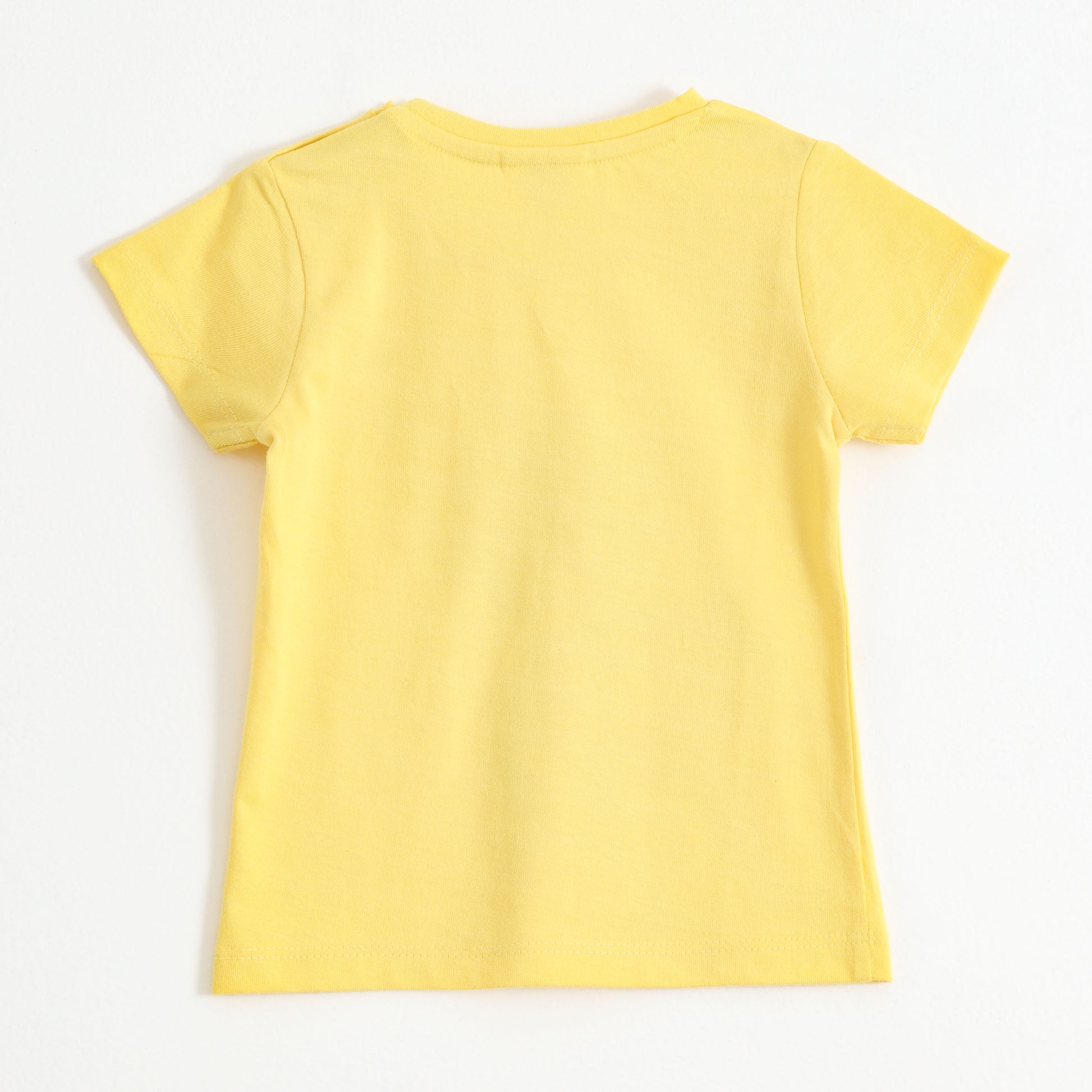 Baby Boys Yellow Robot Graphic Printed Cotton T-Shirt