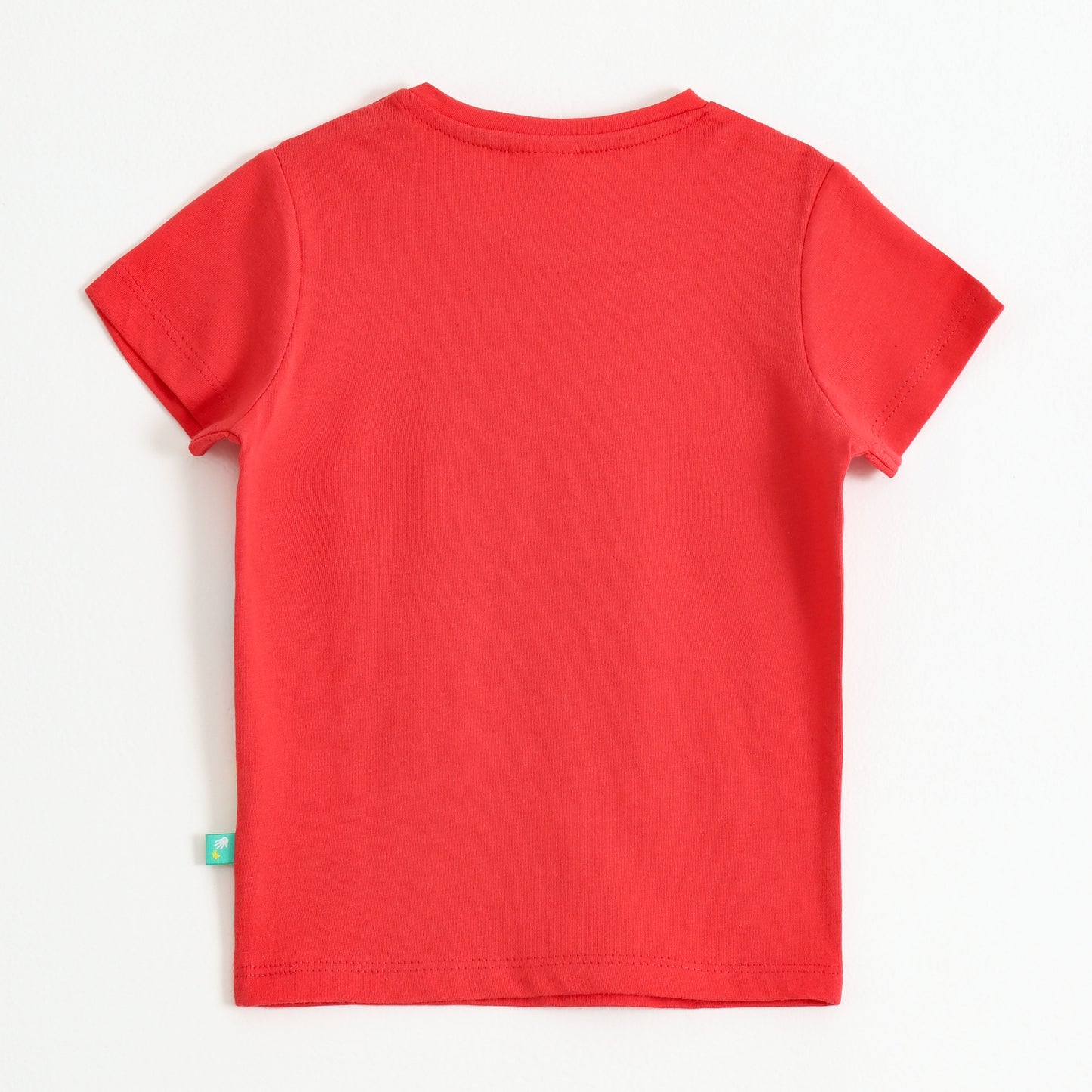 Baby Boys Red Crane Truck Graphic Printed Cotton T-Shirt