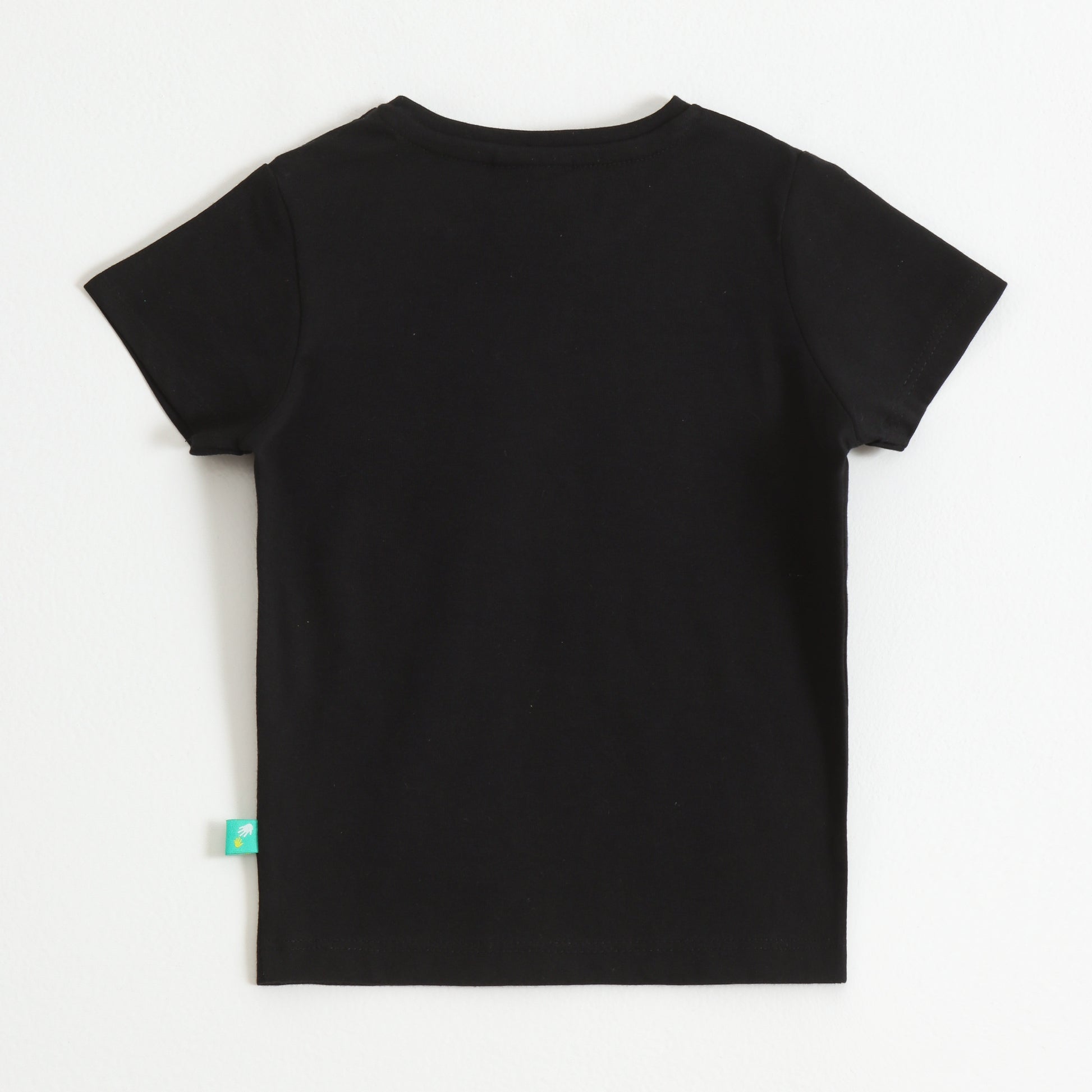 Baby Boys Black Rocket Graphic Printed Cotton T-Shirt