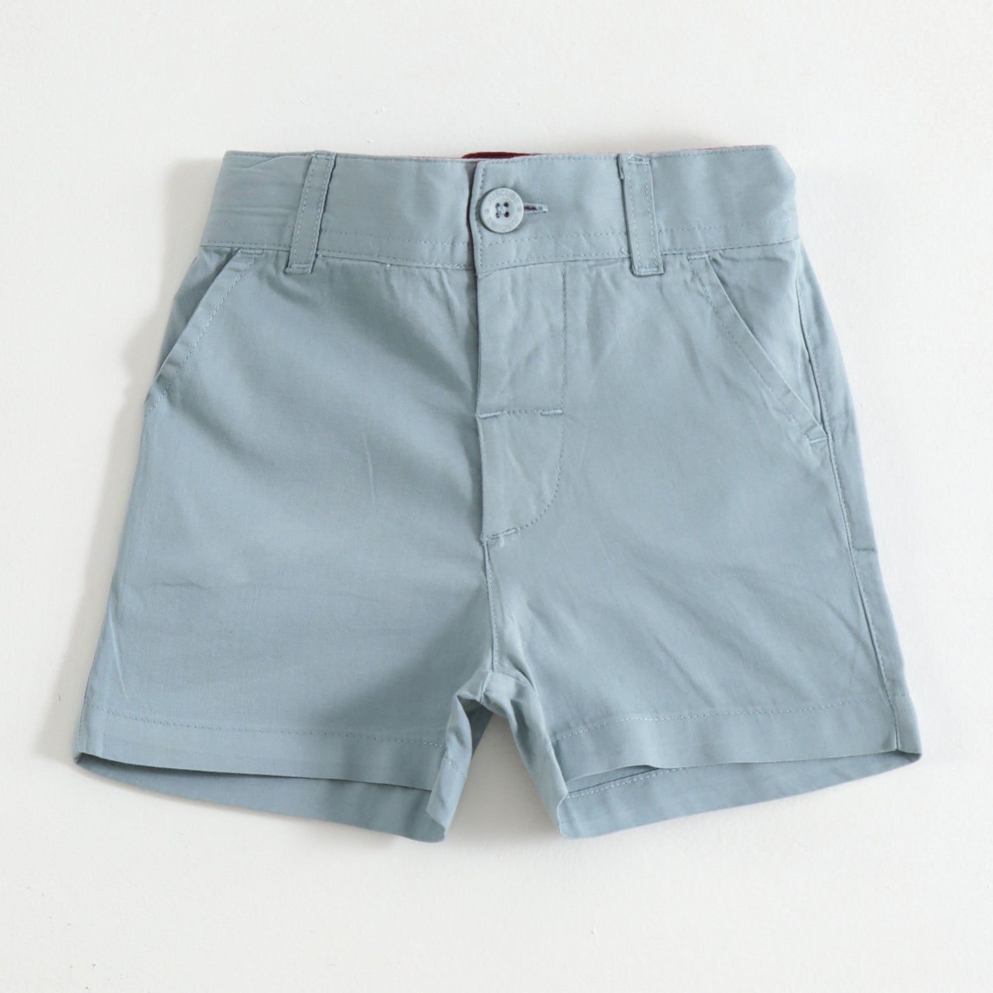 JusCubs Boys Sky Blue Cotton Casual Shorts