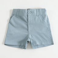 JusCubs Boys Sky Blue Cotton Casual Shorts