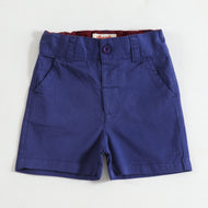 JusCubs Boys Royal Blue Cotton Casual Shorts