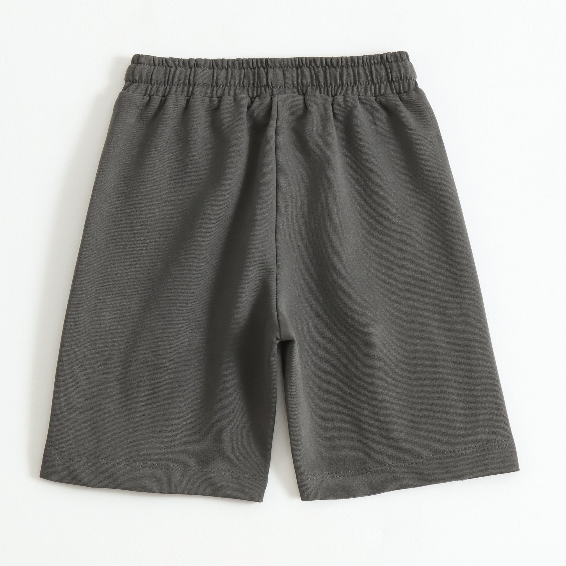 Boys Charcoal Grey Cargo Shorts with Utility Pockets