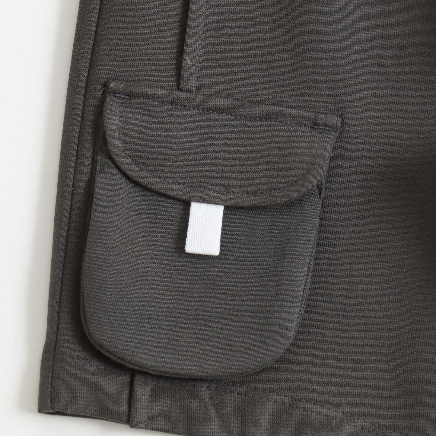 Boys Charcoal Grey Cargo Shorts with Utility Pockets