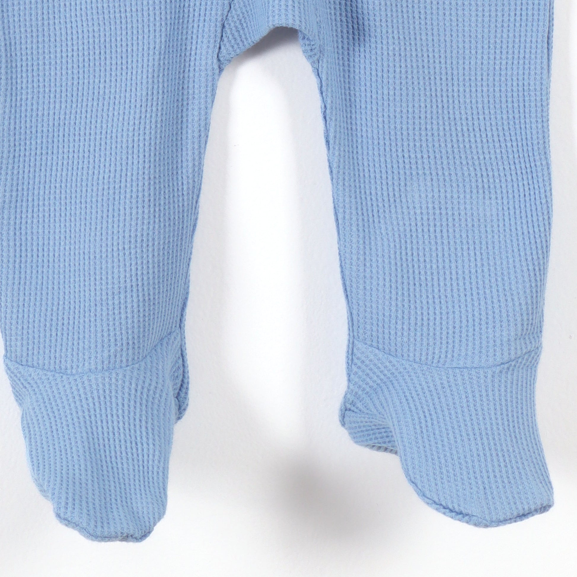 Baby Boys Blue Formal Style Full Sleeve Sleepsuit with Bow Tie
