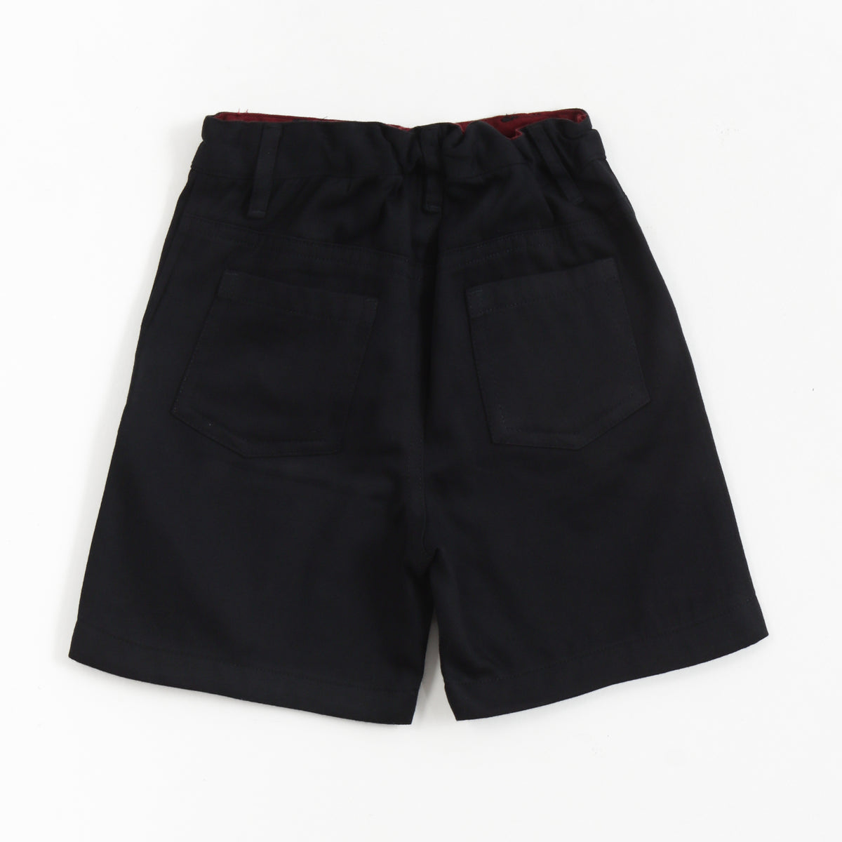 JusCubs Boys Black Solid Casual Shorts with Front Pockets