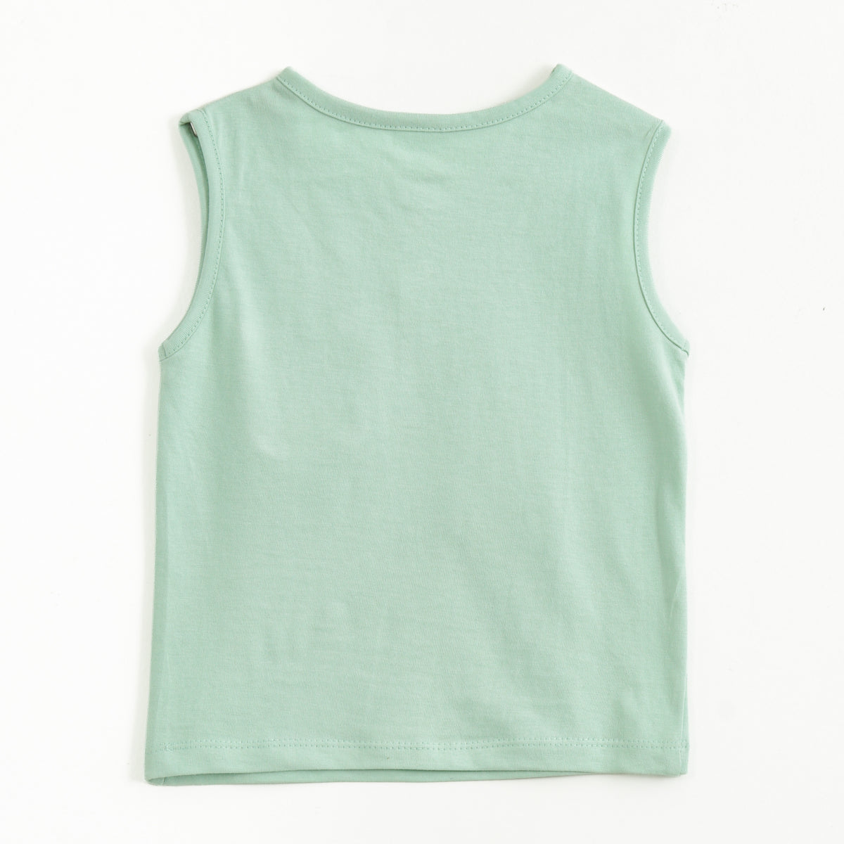 JusCubs Baby Boys Mint Green Sleeveless Henley T-Shirt with Flap Pocket
