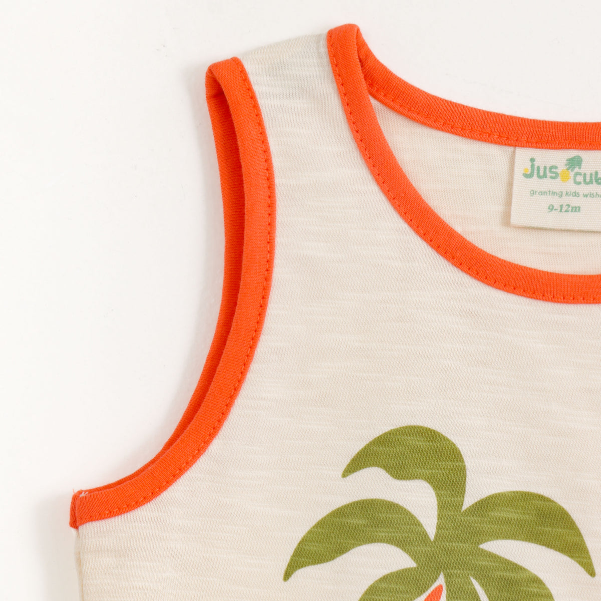 JusCubs Baby Boys Cream Sleeveless Graphic Tank Top – Chasing the Sun Print