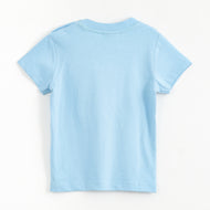 JusCubs Baby Boys Light Blue Captain Gull Applique T-Shirt