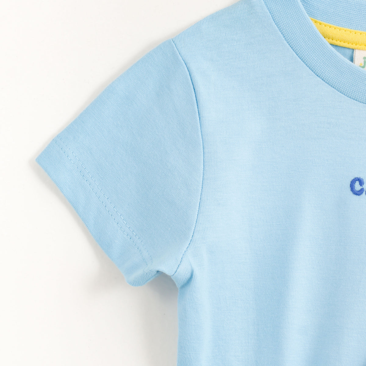 JusCubs Baby Boys Light Blue Captain Gull Applique T-Shirt