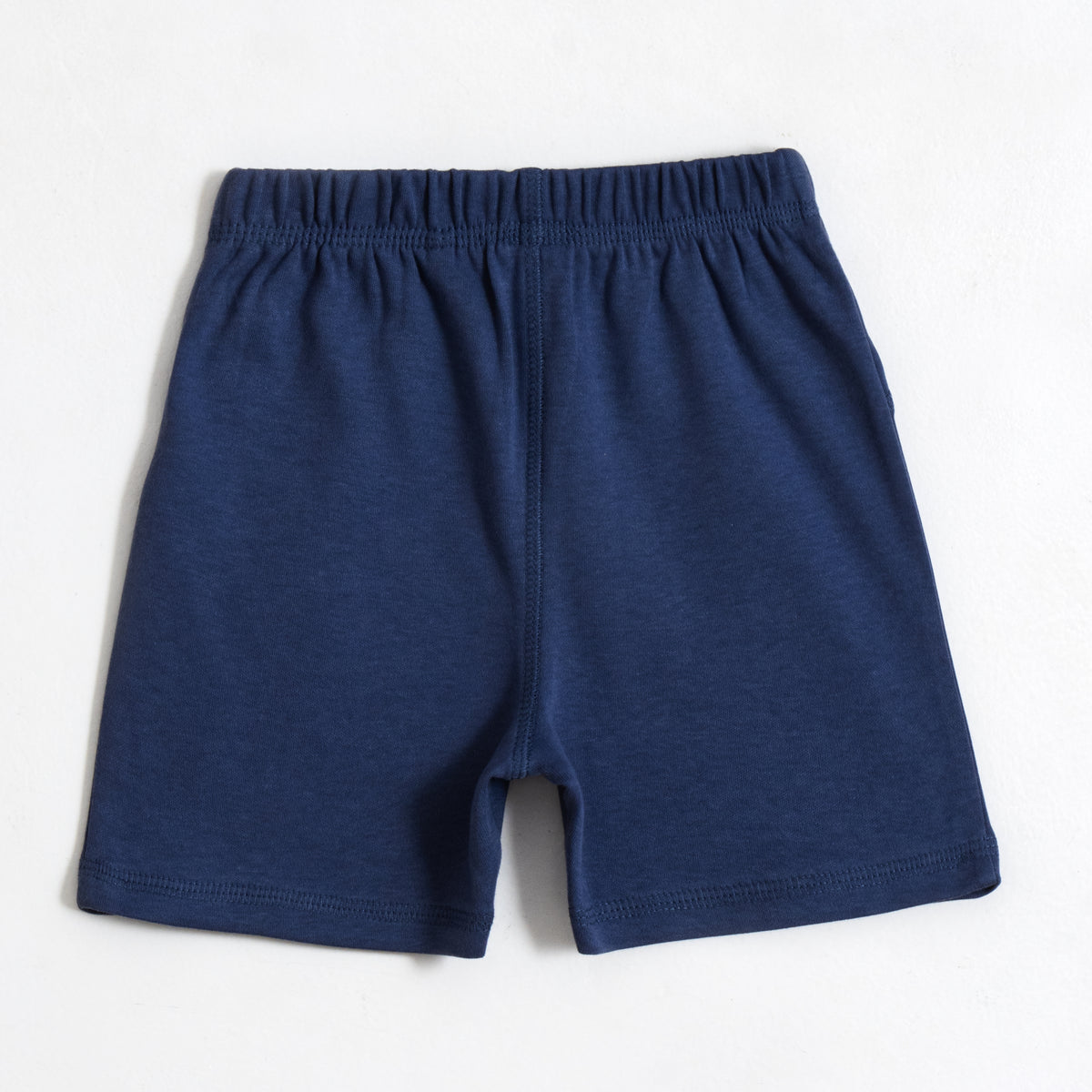 JusCubs Boys’ Navy Blue & Cream Animal Print Shorts – Pack of 2