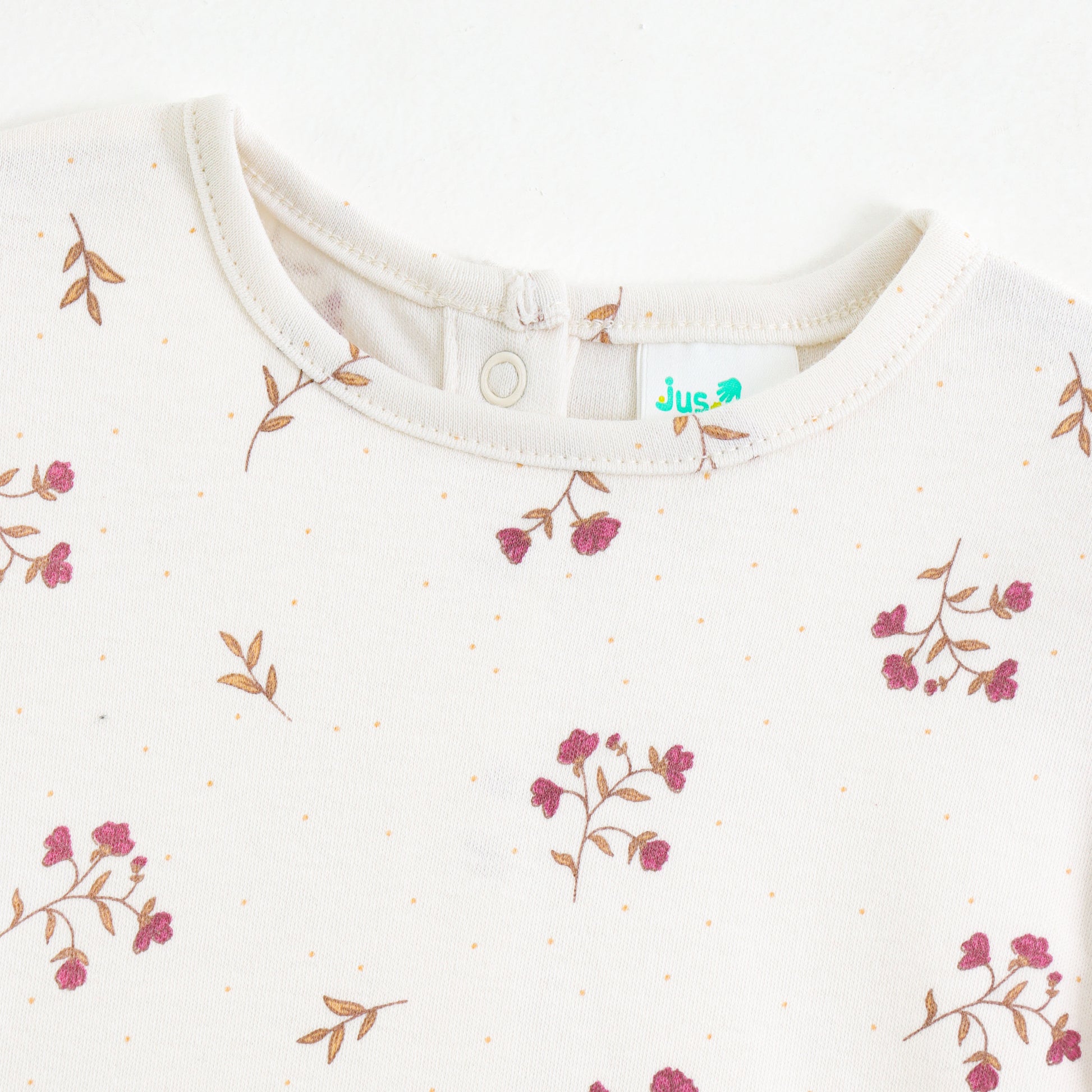Baby Girls 2-Piece Cotton Outfit | Floral Print Top & Elastic Waist Ruffle Shorts | Summer Wear