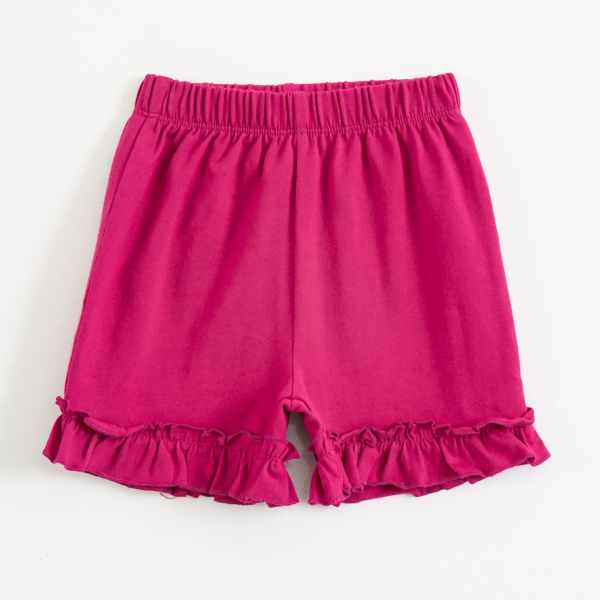 Baby Girls 2-Piece Cotton Outfit | Floral Print Top & Elastic Waist Ruffle Shorts | Summer Wear