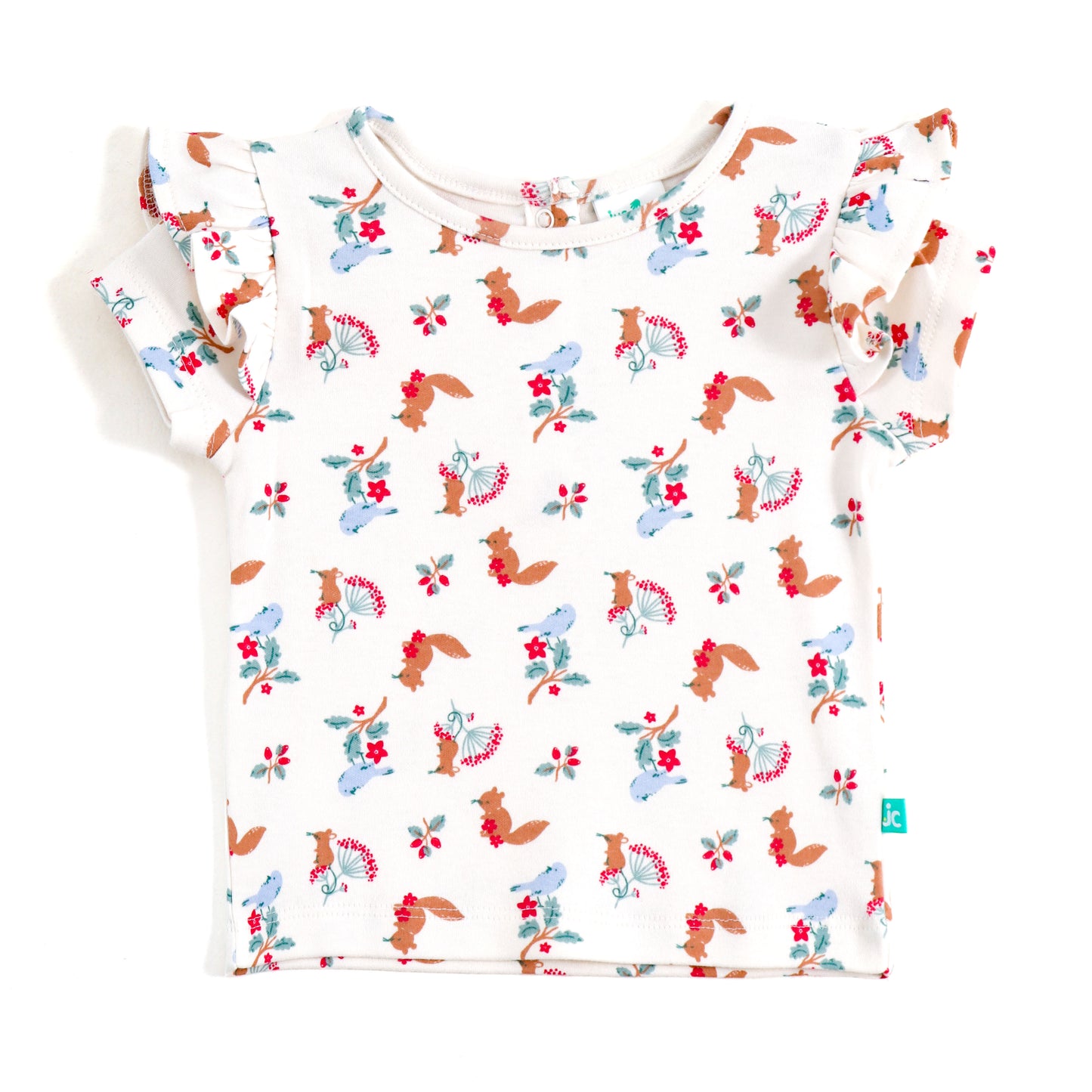 JusCubs Baby Girls Printed Top & Shorts Co-ord Set