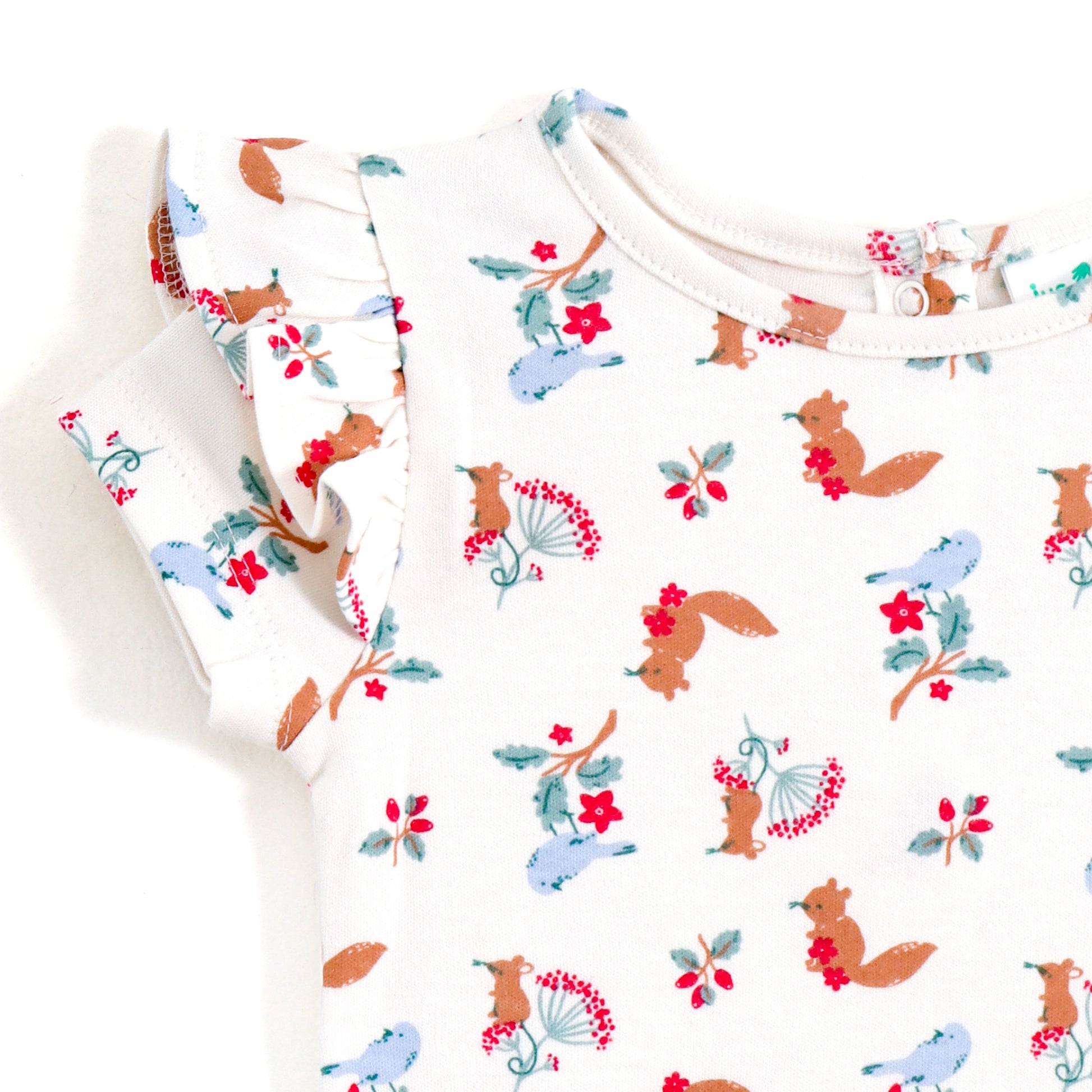JusCubs Baby Girls Printed Top & Shorts Co-ord Set