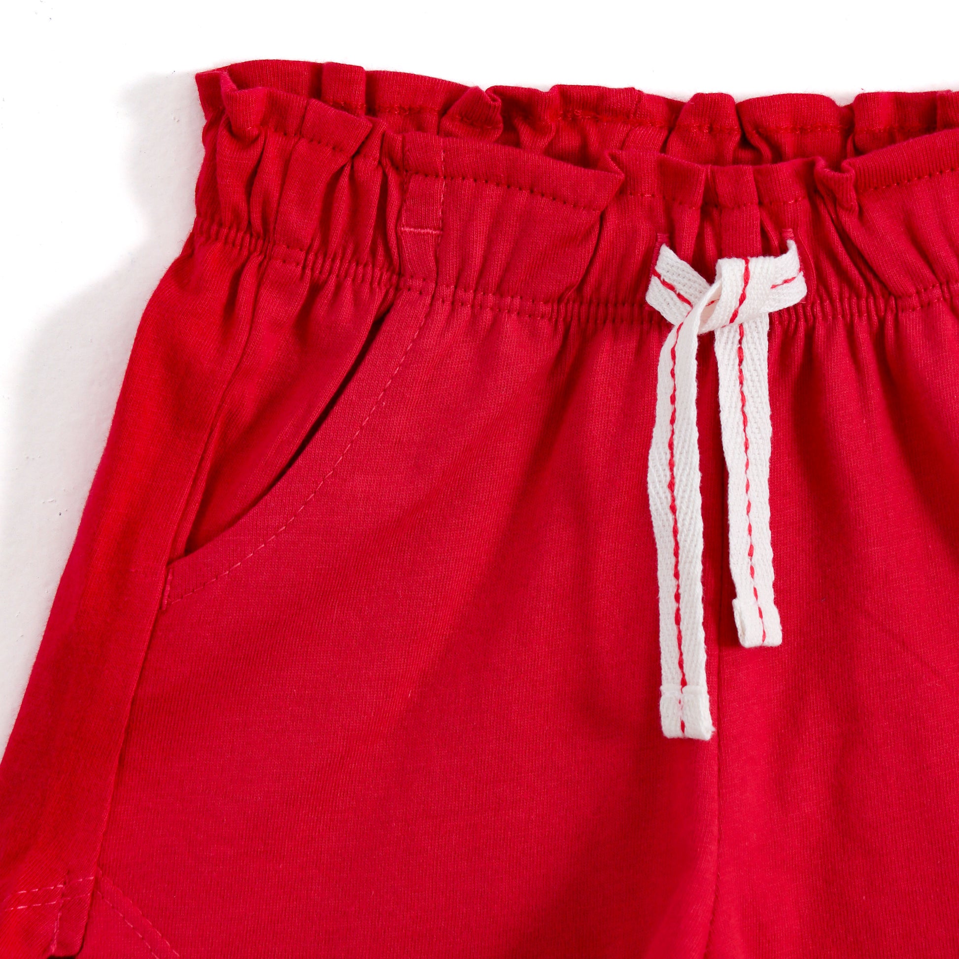 JusCubs Baby Girls Printed Top & Shorts Co-ord Set