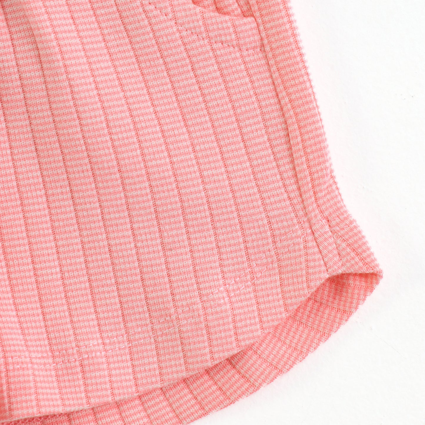 Baby Girls Cotton Co- Set | Ribbed Top & Shorts | Tassel Detail | Elastic Waist | Summer Outfit