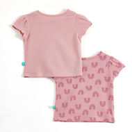 JusCubs Baby Girls T-Shirt Pack of 2