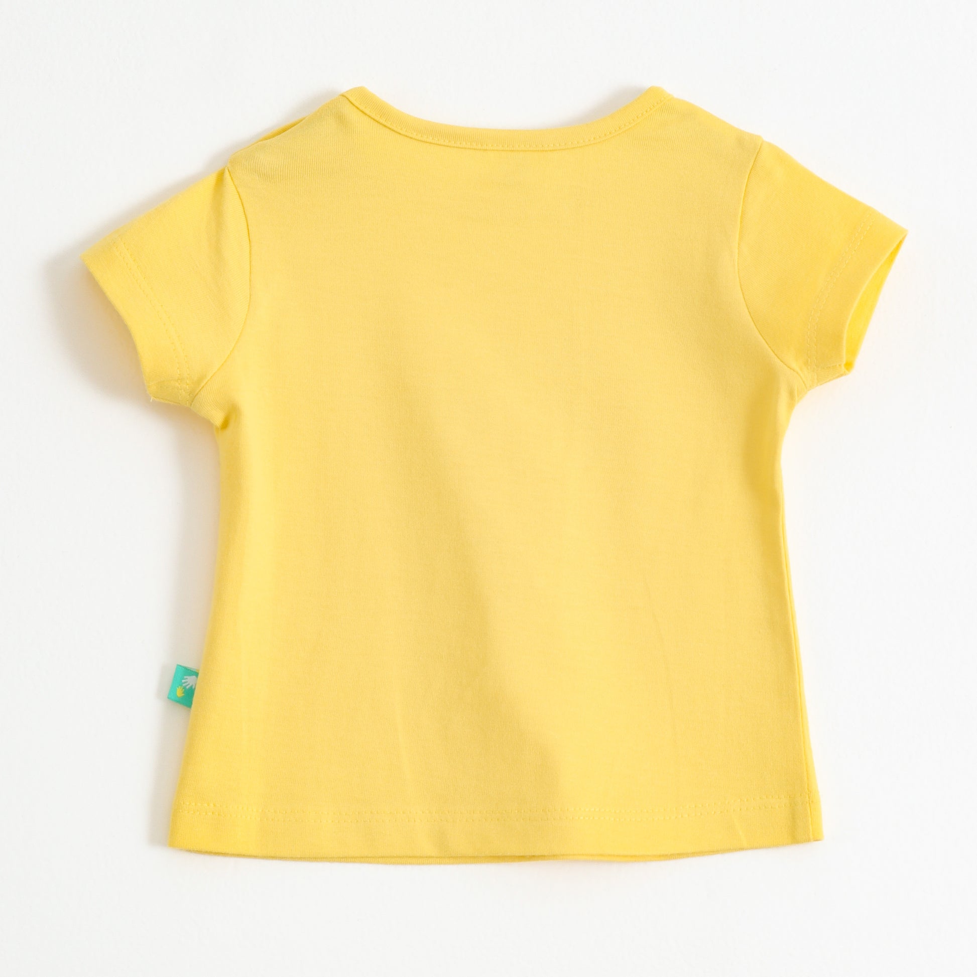Baby Girls Yellow Sunshine Graphic Printed Cotton T-Shirt