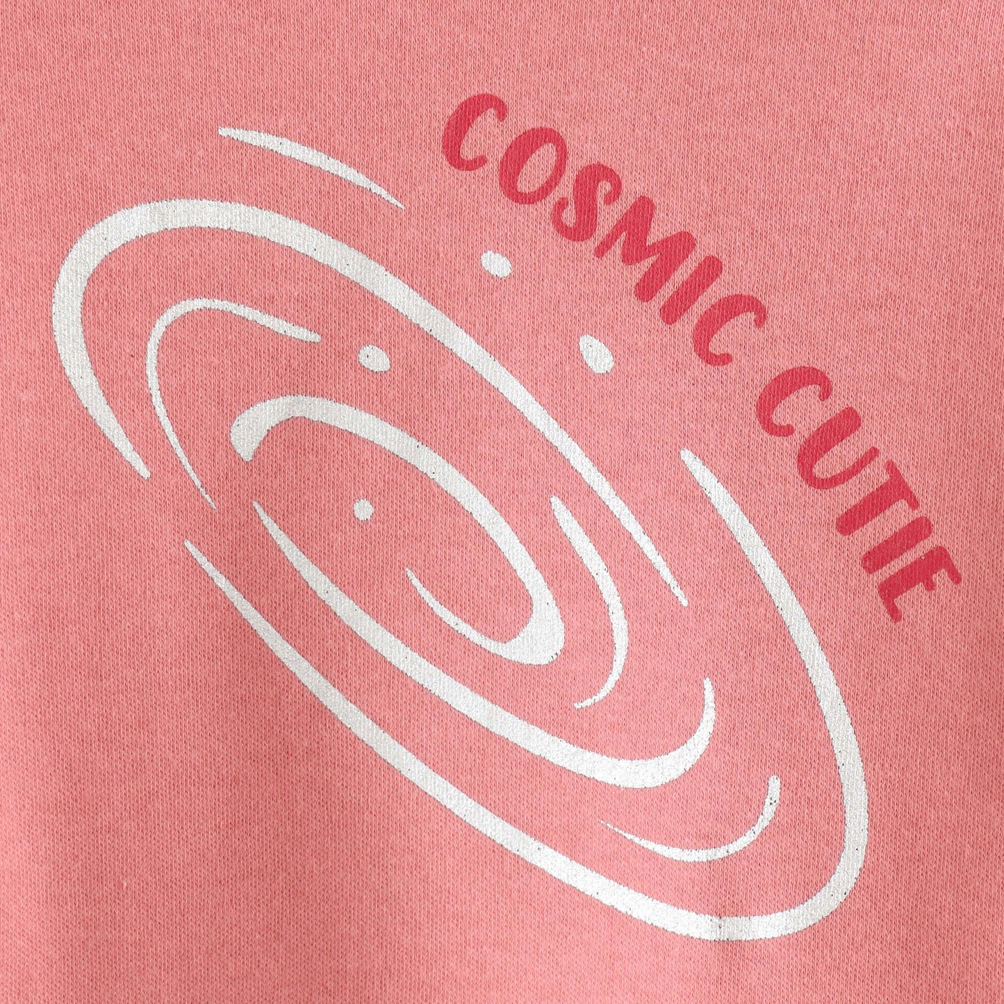 Baby Girls Pink Cosmic Cutie Graphic Printed Cotton T-Shirt